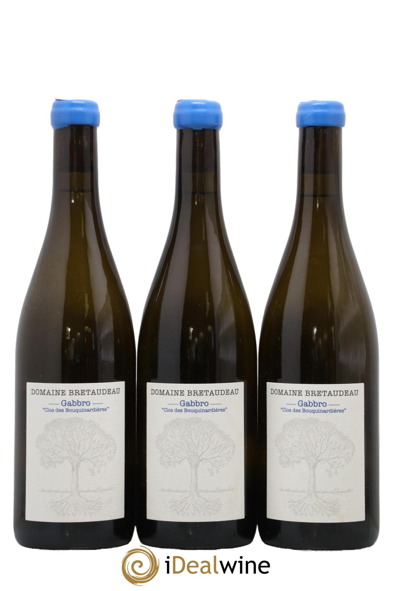 Muscadet-Sèvre-et-Maine Gabbro Clos des Bouquinardières Jérôme Bretaudeau - Domaine de Bellevue 2023 - Lot of 3 bottles - 0