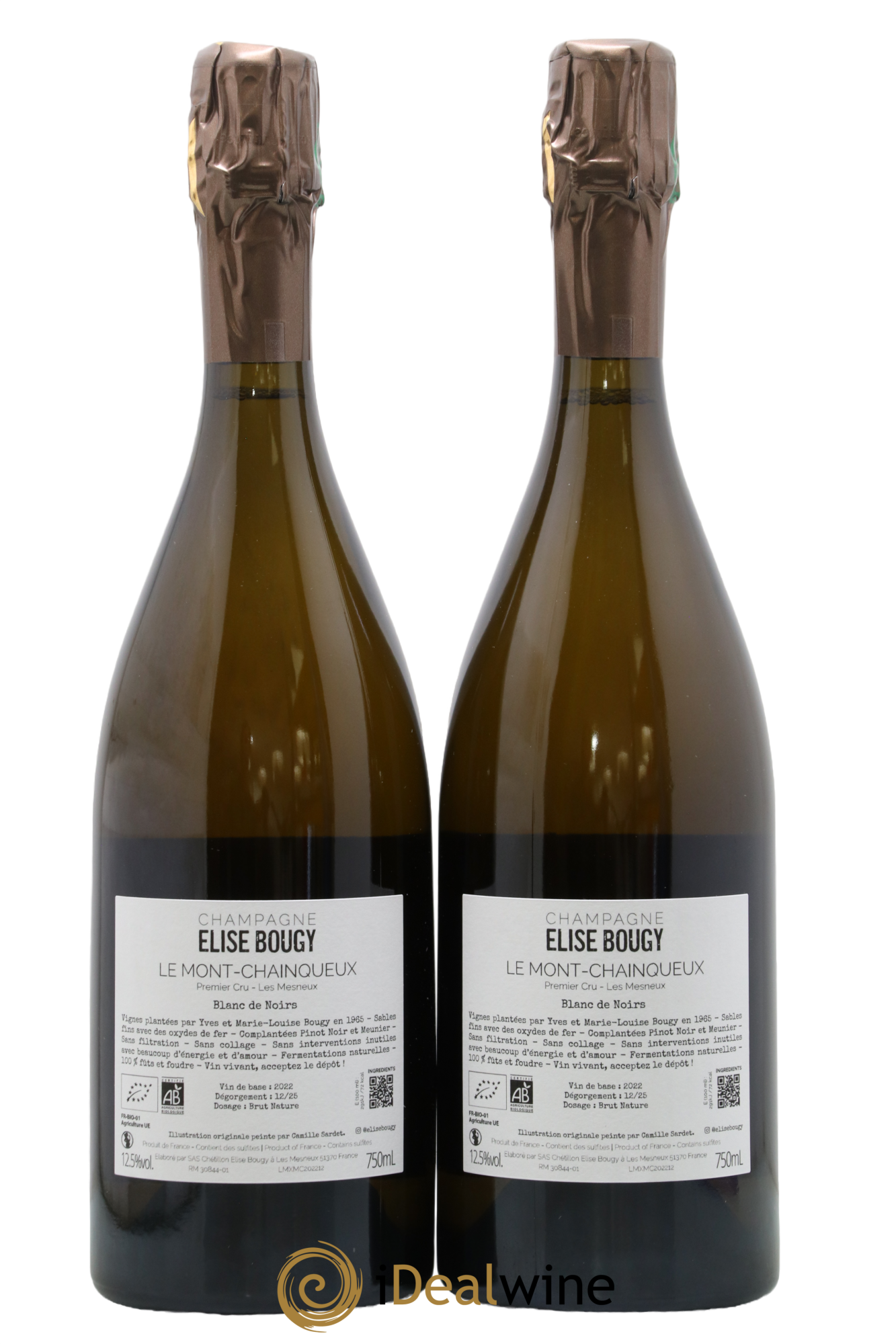 Les Mesneux Le Mont Chainqueux Elise Bougy - Lot de 2 bouteilles - 1