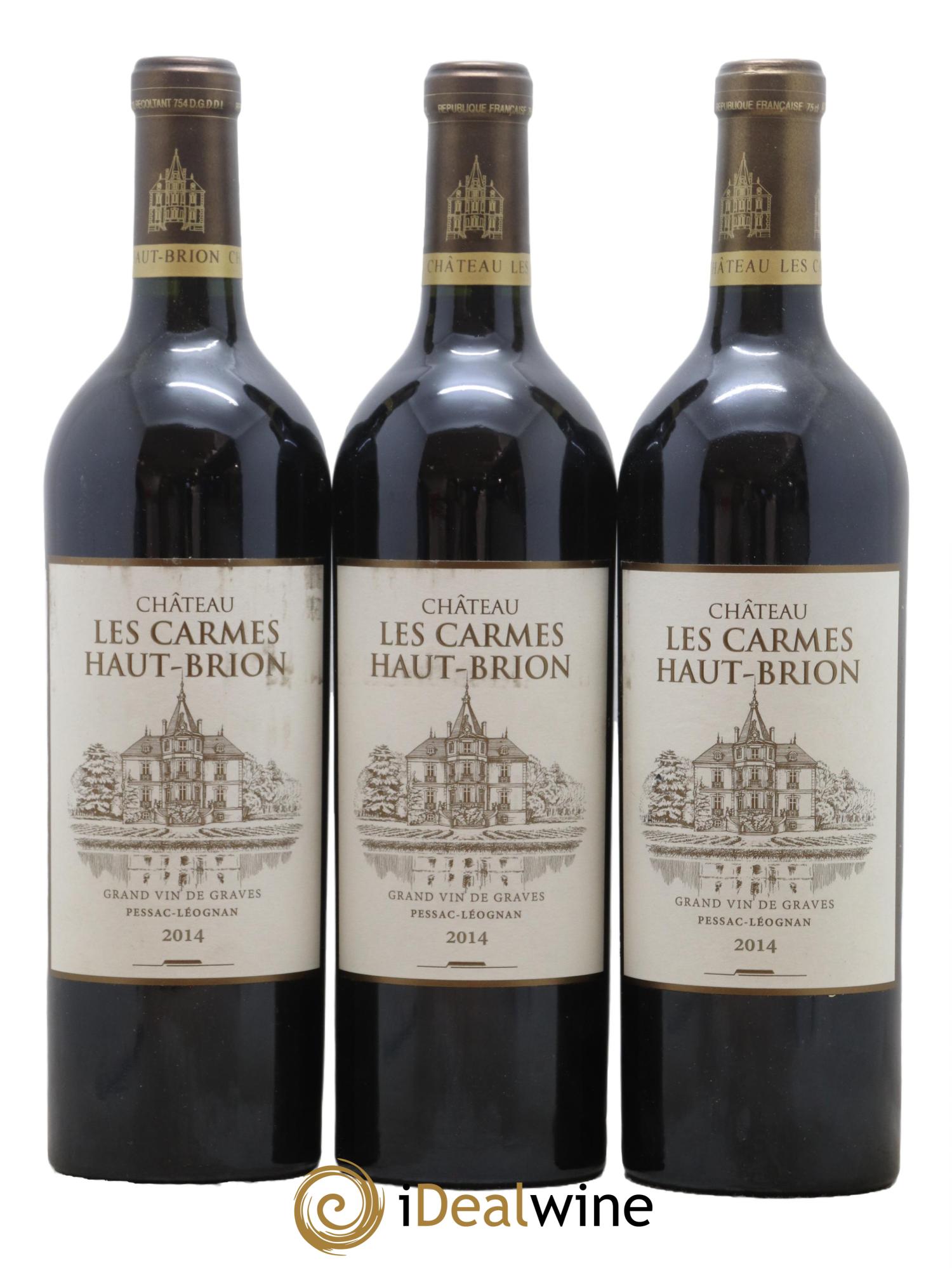 Château Les Carmes Haut-Brion 2014 - Lot de 3 bouteilles - 0