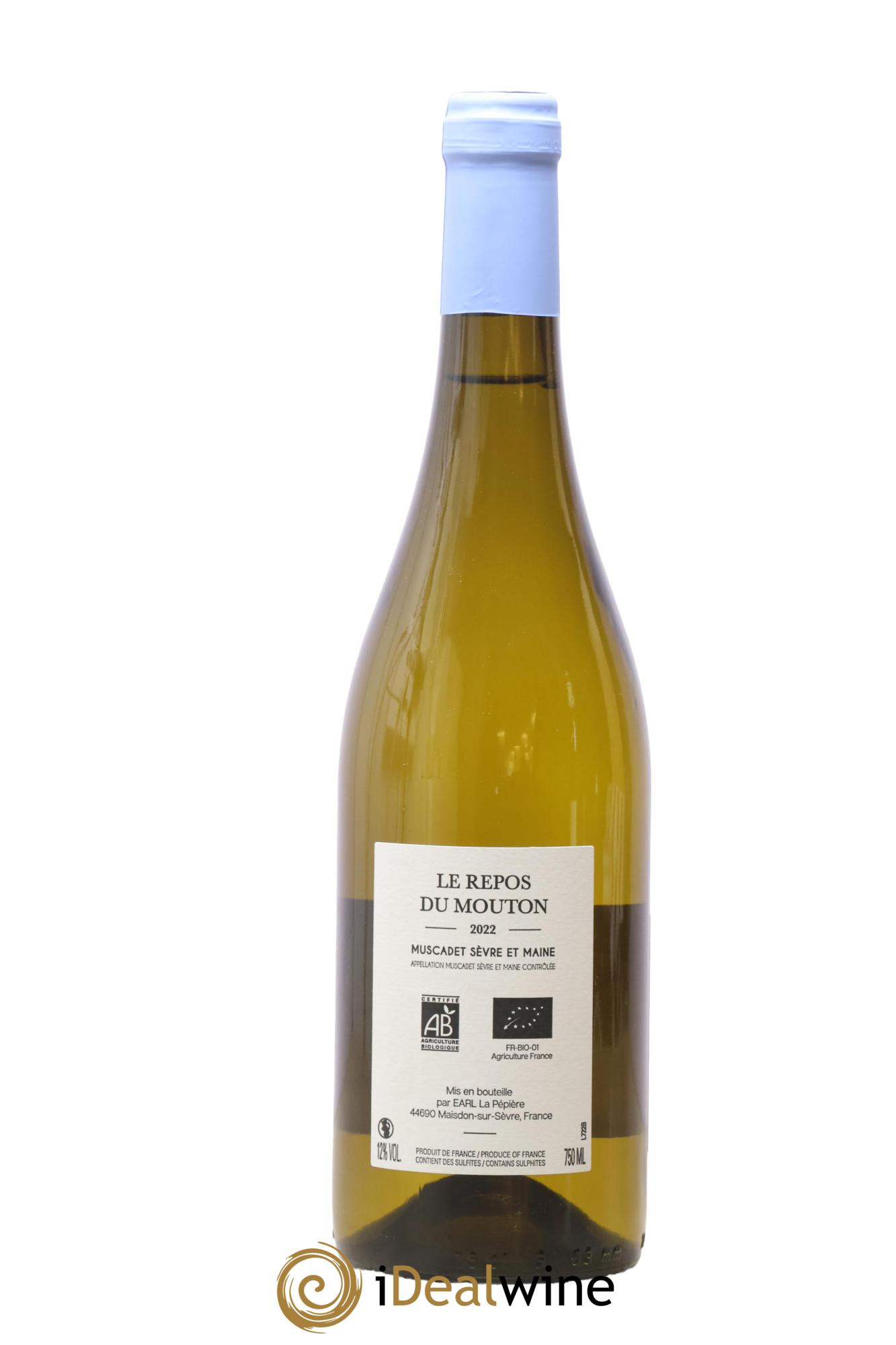 Muscadet-Sèvre-et-Maine Le Repos du Mouton Domaine de la Pépière 2022 - Posten von 1 Flasche - 1