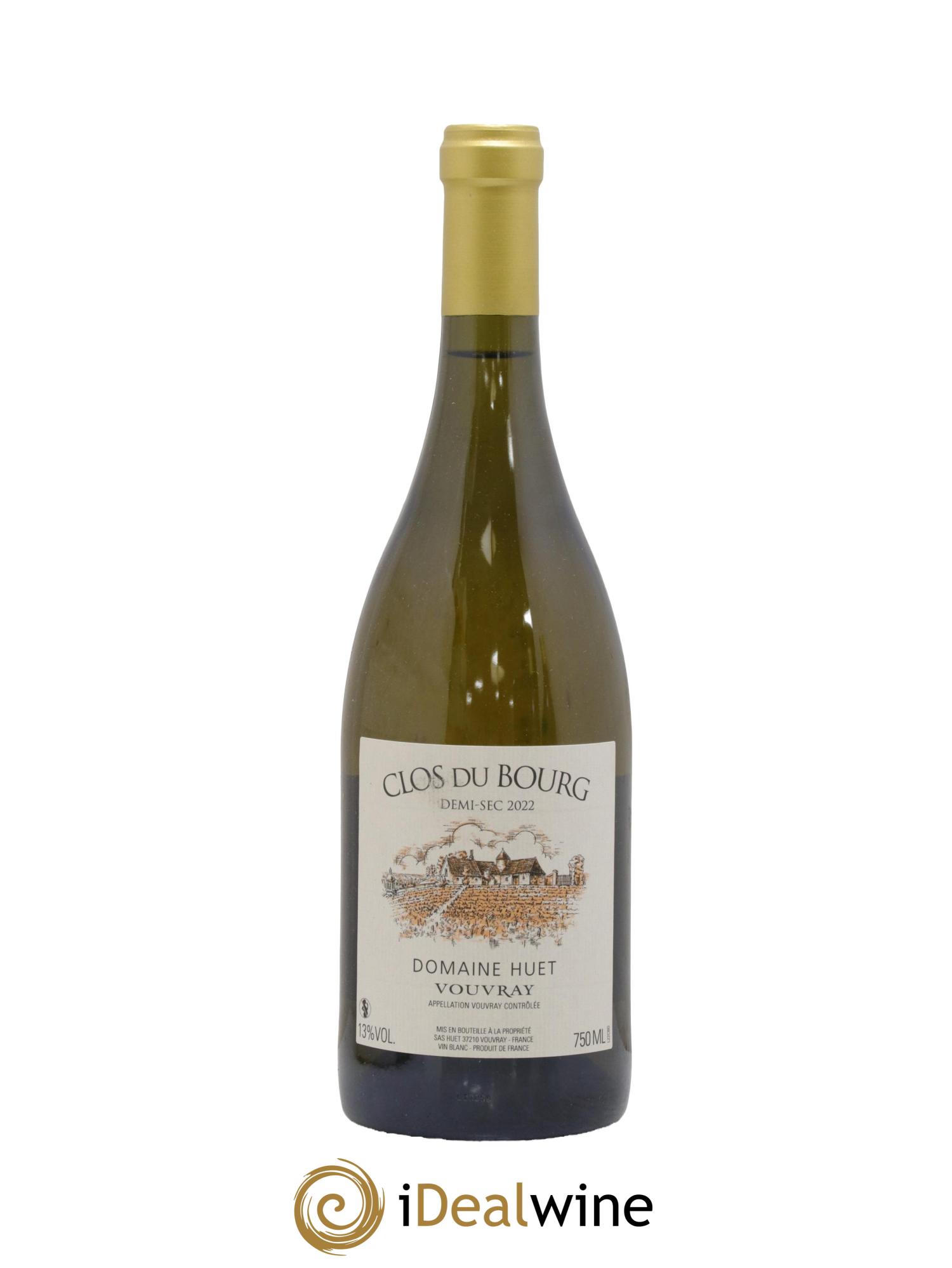 Vouvray Clos du Bourg Demi-Sec Domaine Huet 2022 - Lot of 1 bottle - 0