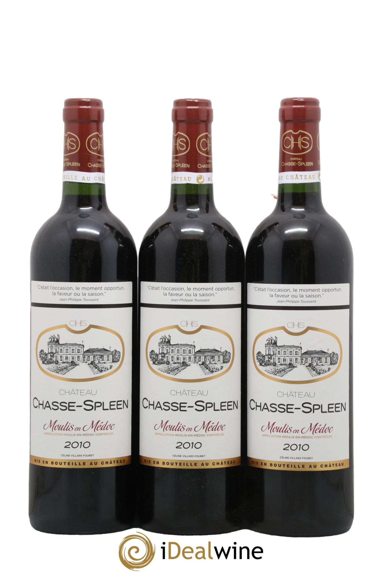 Château Chasse Spleen 2010 - Lot de 6 bouteilles - 1
