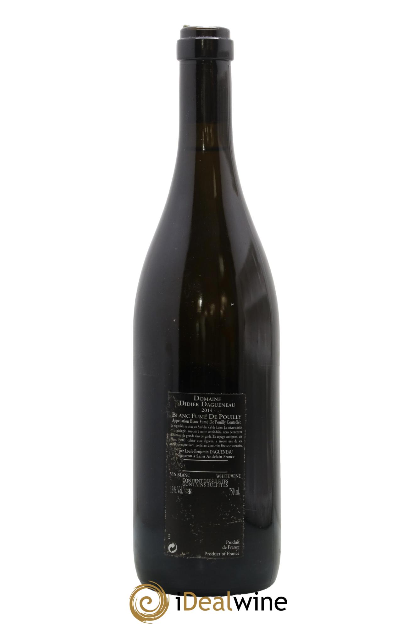 Vin de France (anciennement Pouilly-Fumé) Silex Dagueneau (Domaine Didier - Louis-Benjamin) 2014 - Lot de 1 bouteille - 1