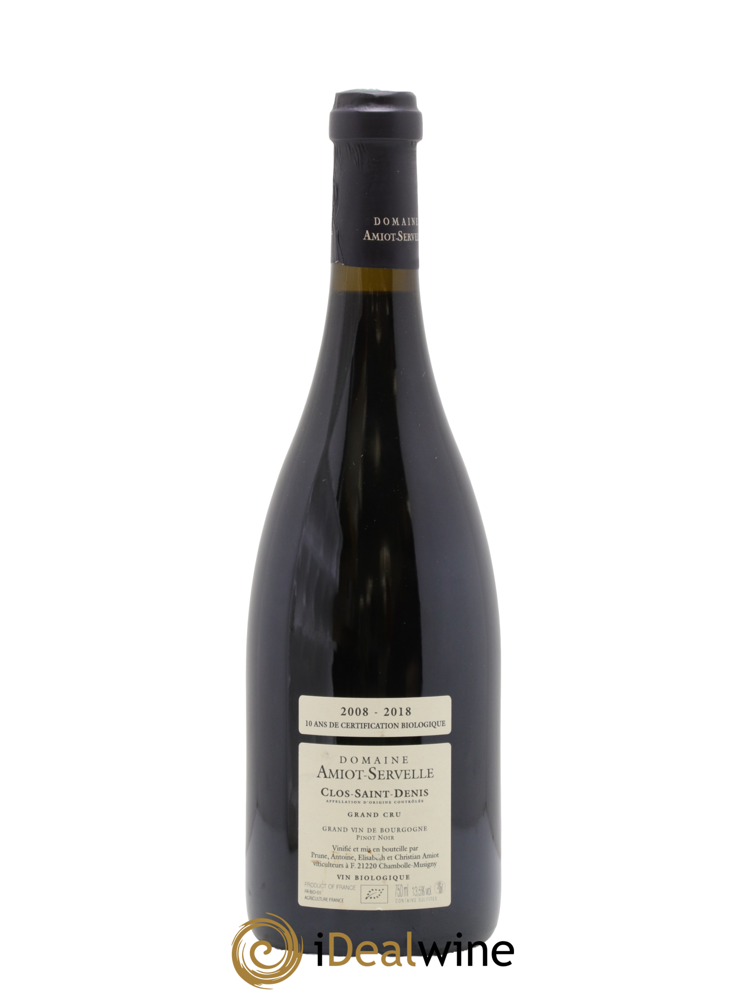 Clos Saint-Denis Grand Cru Amiot-Servelle 2018 - Lot de 1 bouteille - 1