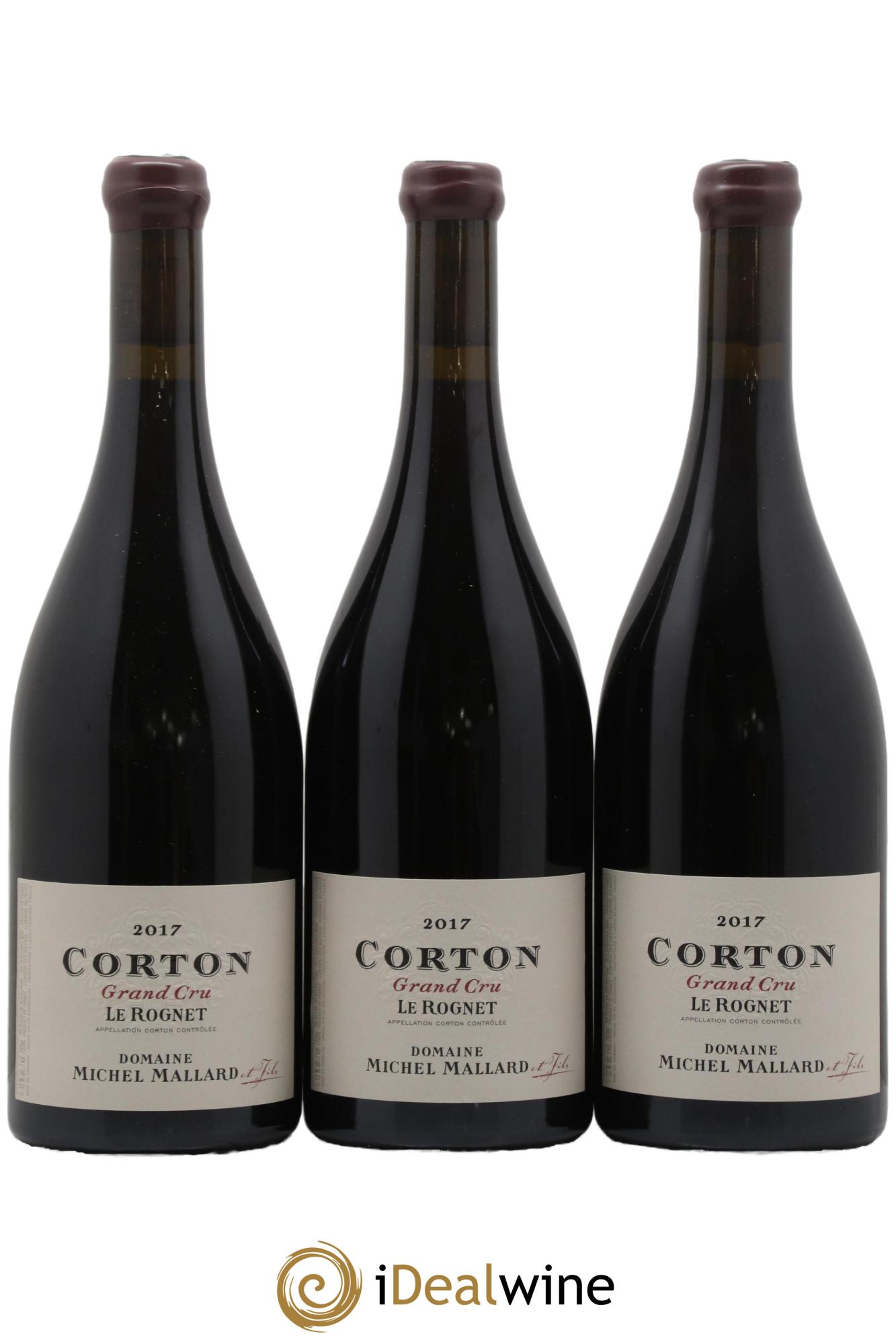 Corton Grand Cru Le Rognet Michel Mallard 2017 - Lot de 3 bouteilles - 0
