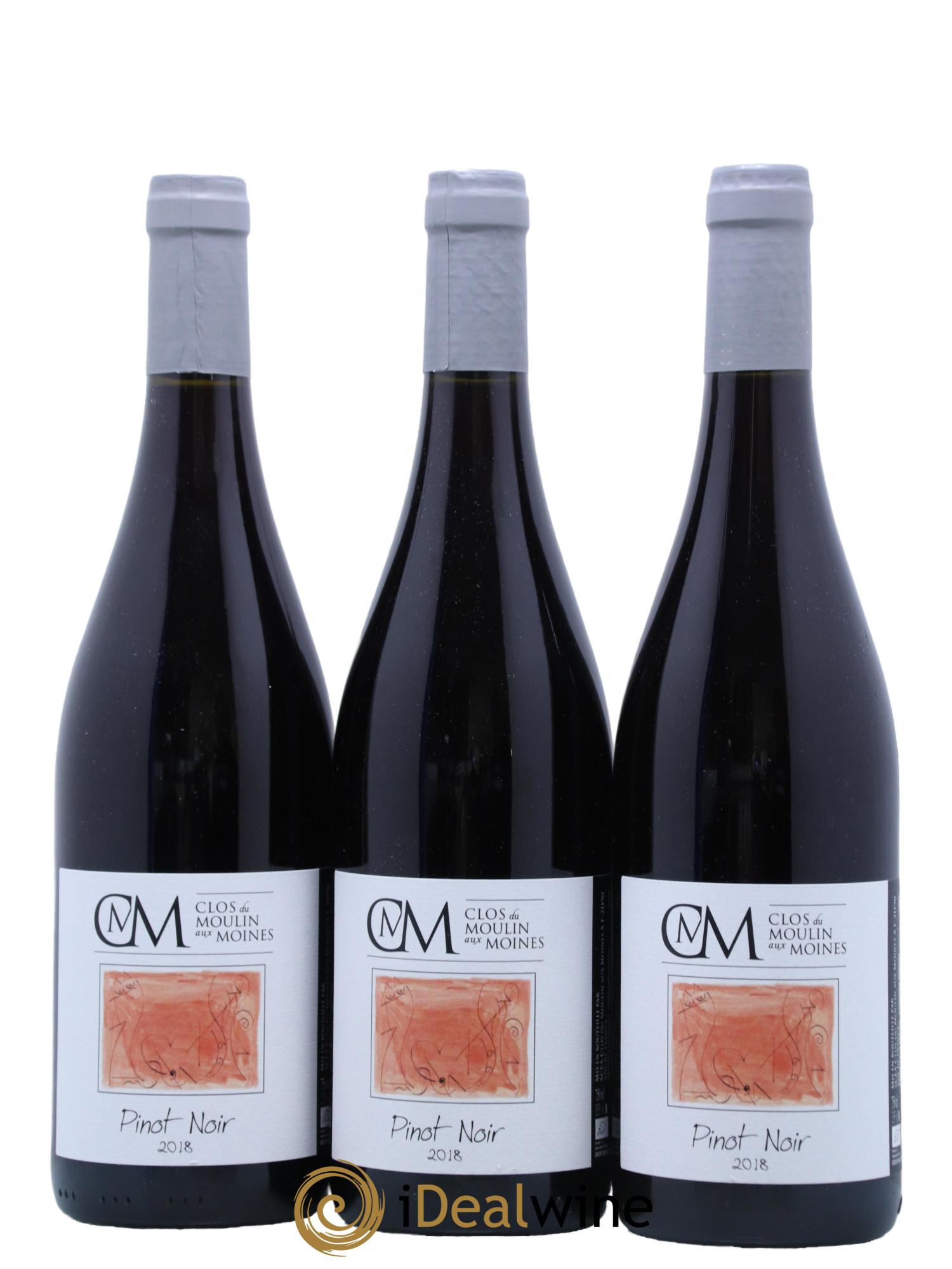 Vin de France Pinot Noir Clos du Moulin aux Moines 2018 - Lot de 3 bouteilles - 0