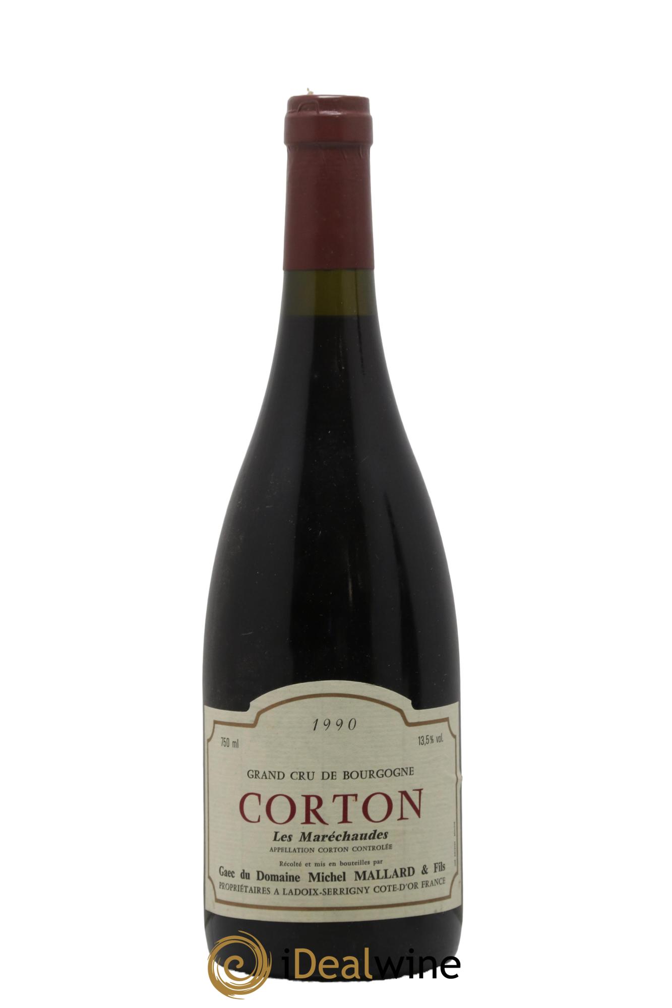 Corton Grand Cru Les Maréchaudes Mallard 1990 - Lot de 1 bouteille - 0