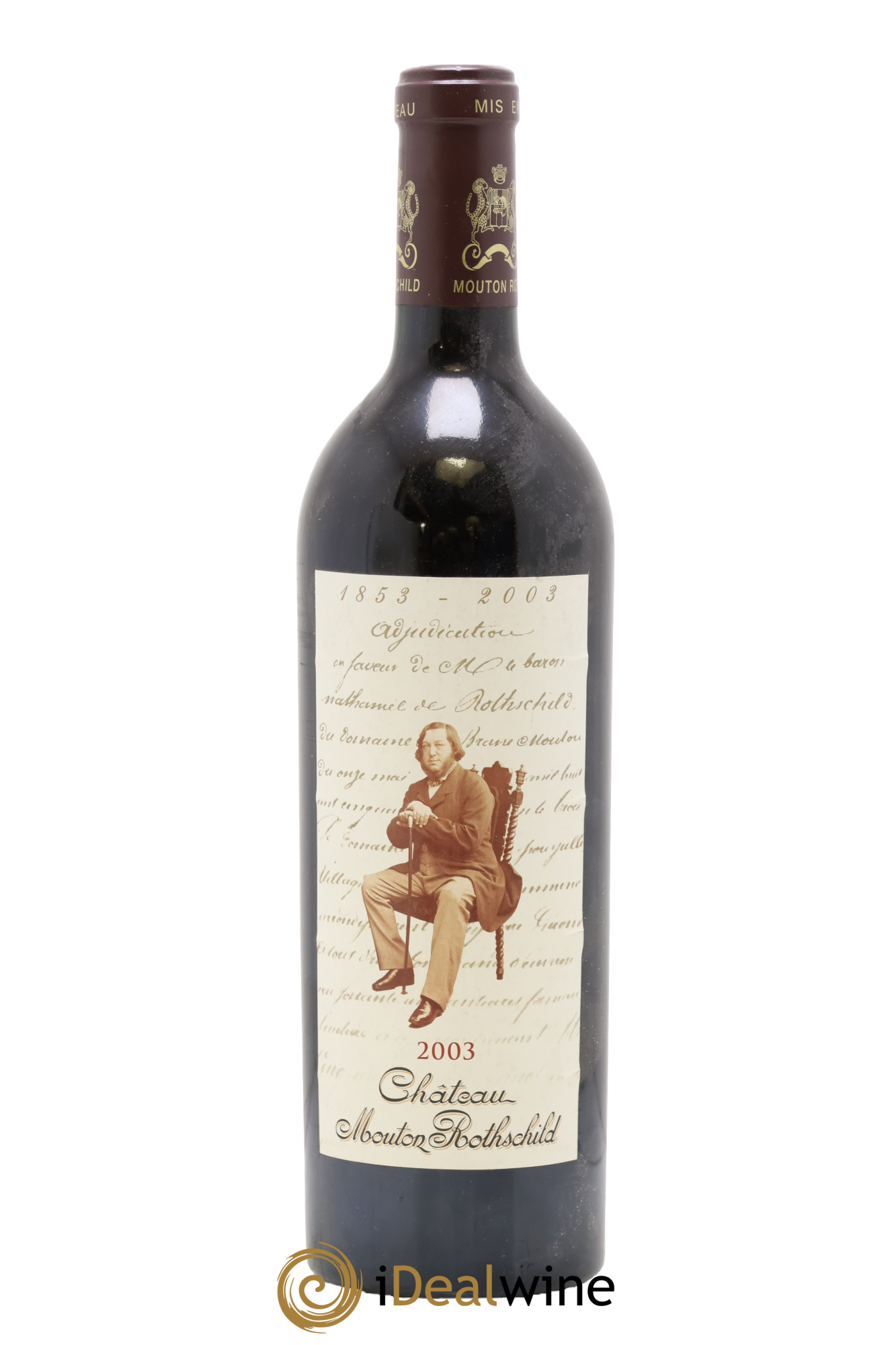Château Mouton Rothschild 1er Grand Cru Classé 2003 - Lot de 1 bouteille - 0