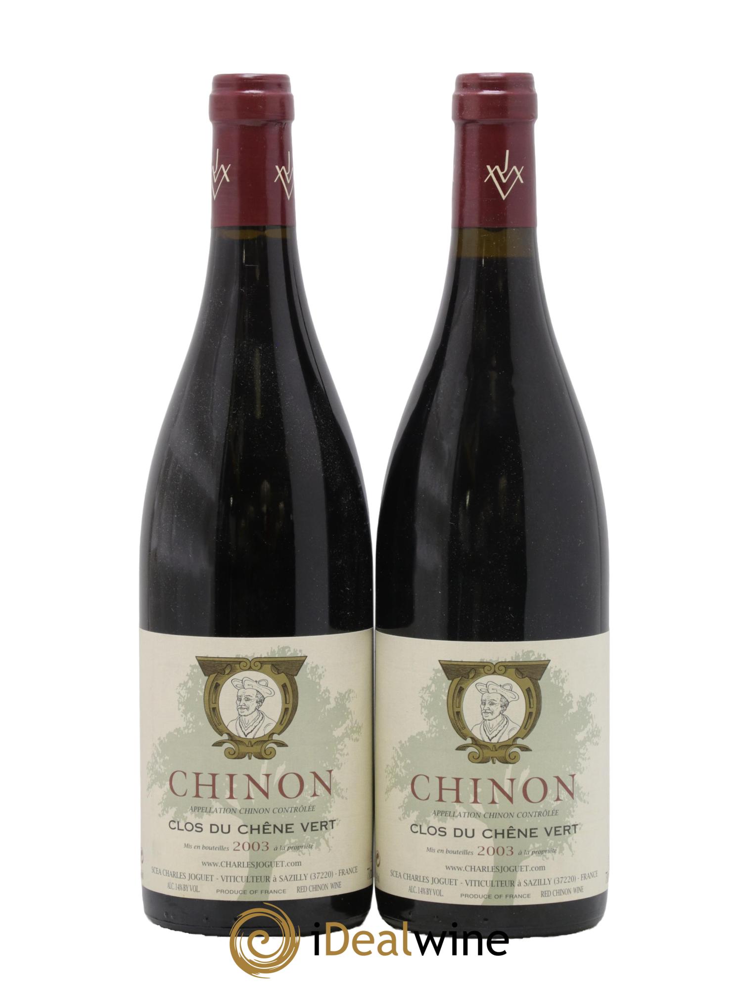Chinon Clos du Chêne Vert Charles Joguet 2003 - Lot de 2 bouteilles - 0