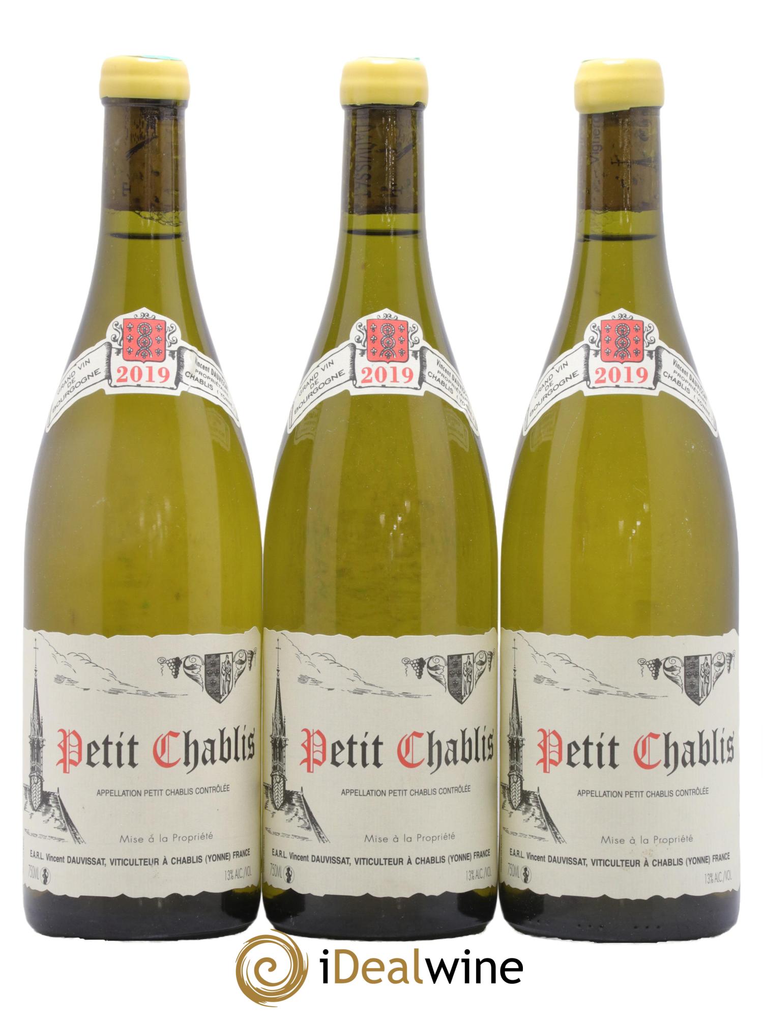 Petit Chablis Vincent Dauvissat (Domaine) 2019 - Lot de 3 bouteilles - 0