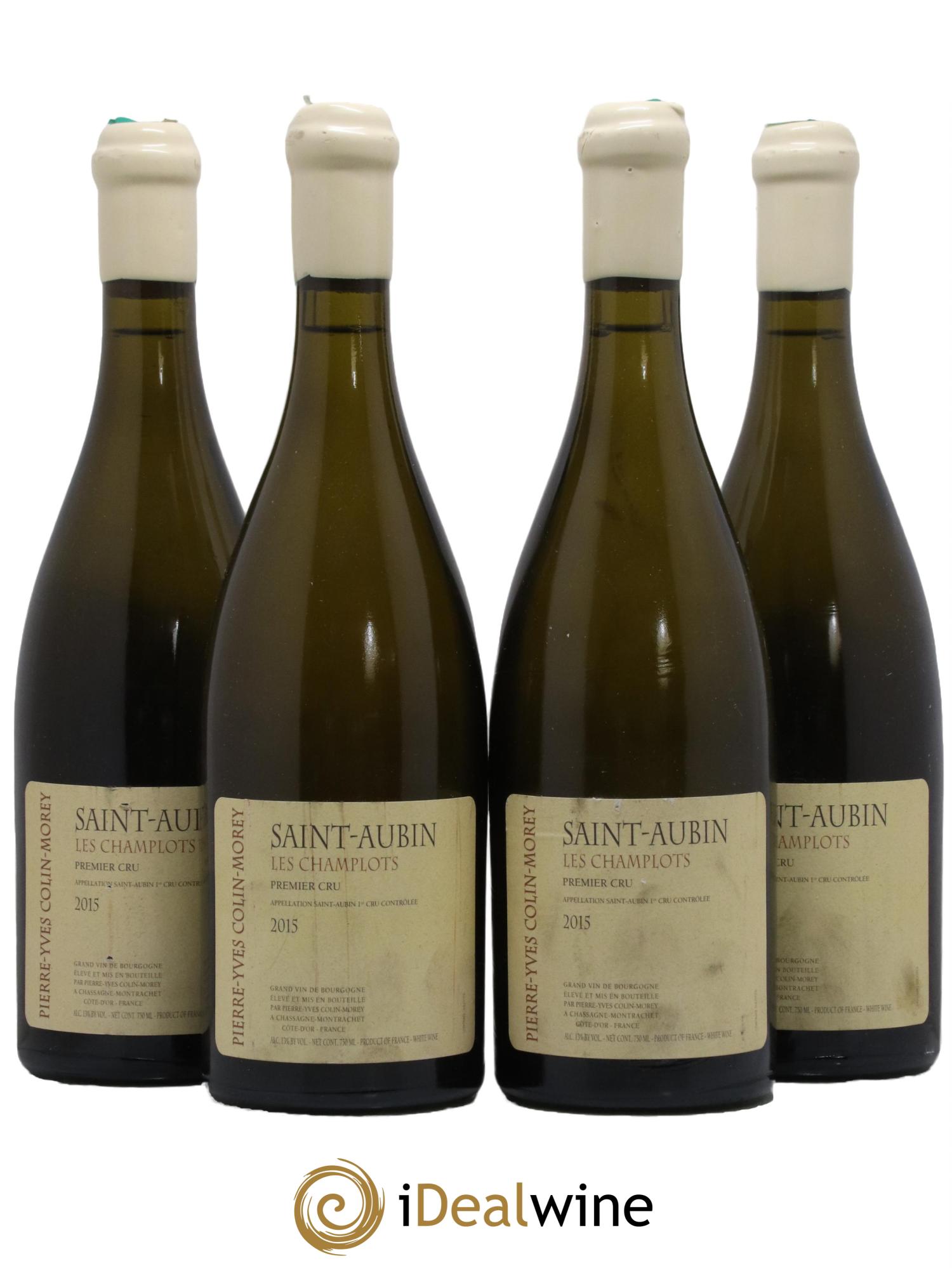 Saint-Aubin 1er Cru Les Champlots Pierre-Yves Colin Morey 2015 - Lot de 4 bouteilles - 0
