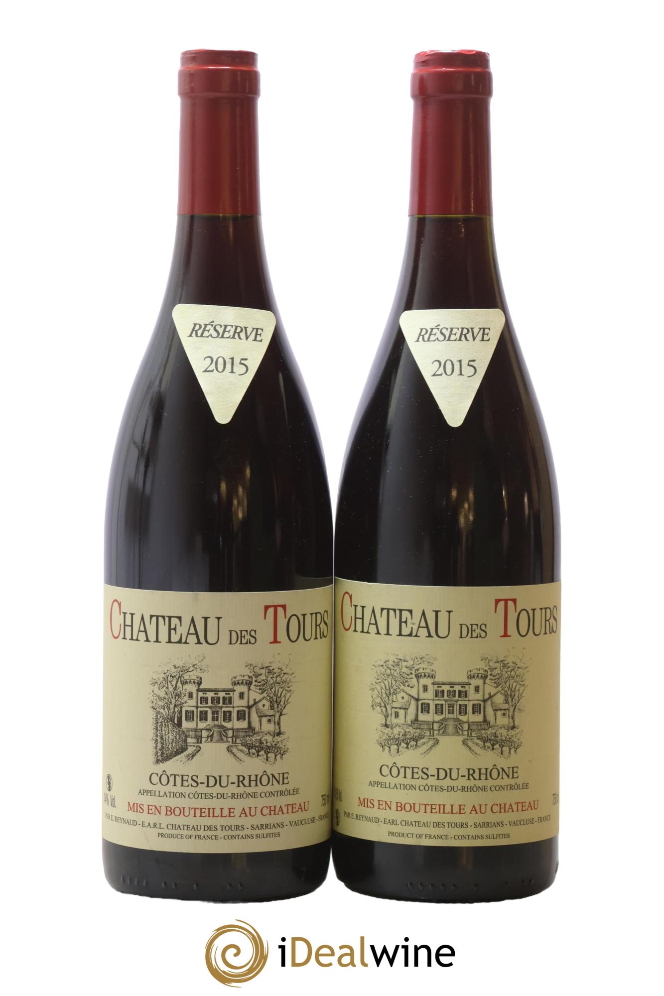 Côtes-du-Rhône Château des Tours Emmanuel Reynaud 2015 - Posten von 2 Flaschen - 0