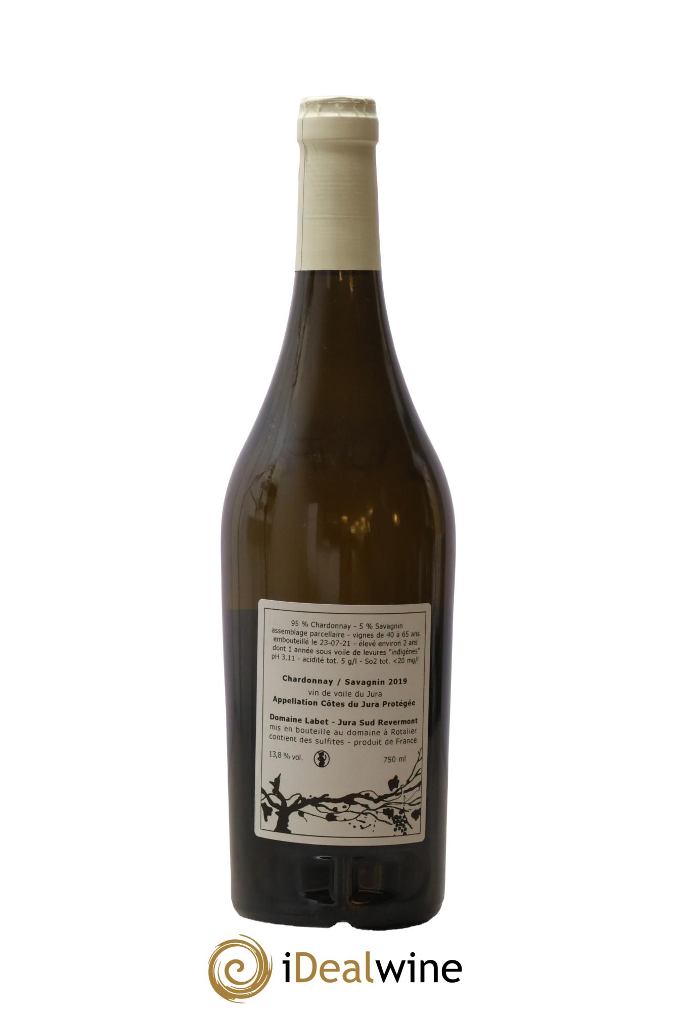 Côtes du Jura Vin de Voile Chardonnay-Savagnin cuvée de garde Romain - Julien  - Charline Labet 2019 - Posten von 1 Flasche - 1