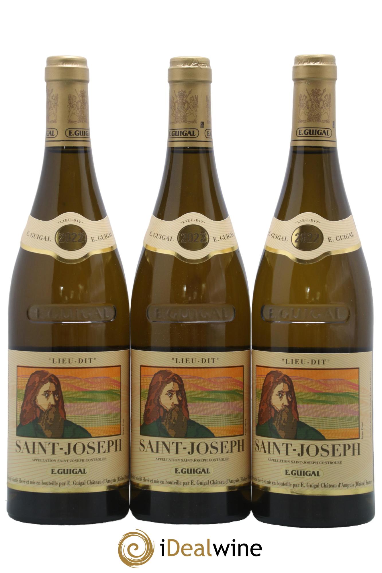Saint-Joseph Lieu-dit Saint-Joseph Guigal 2022 - Lot of 3 bottles - 0