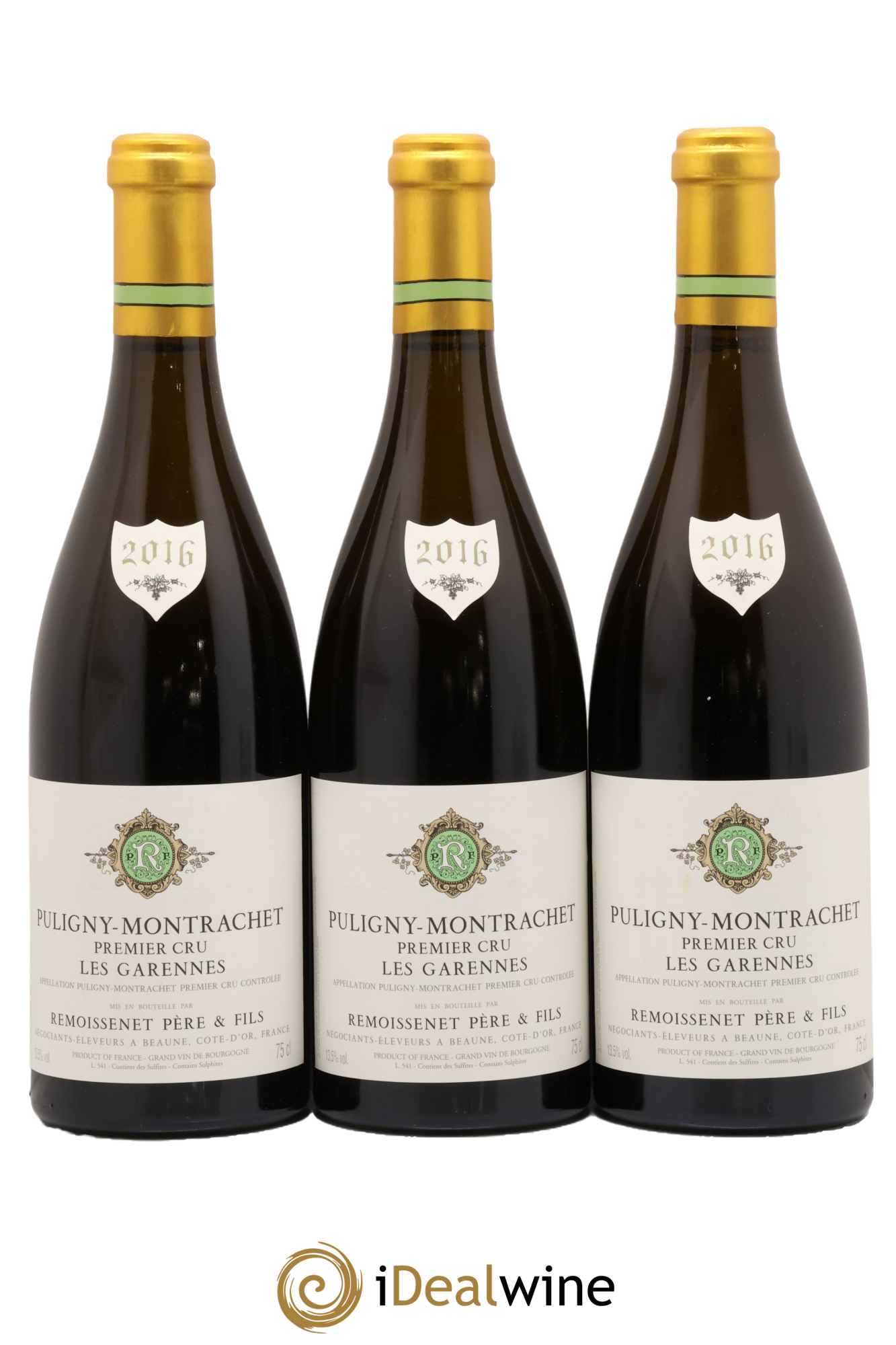 Puligny-Montrachet 1er Cru Les Garennes - Remoissenet Père et Fils 2016 - Lot de 3 bouteilles - 0