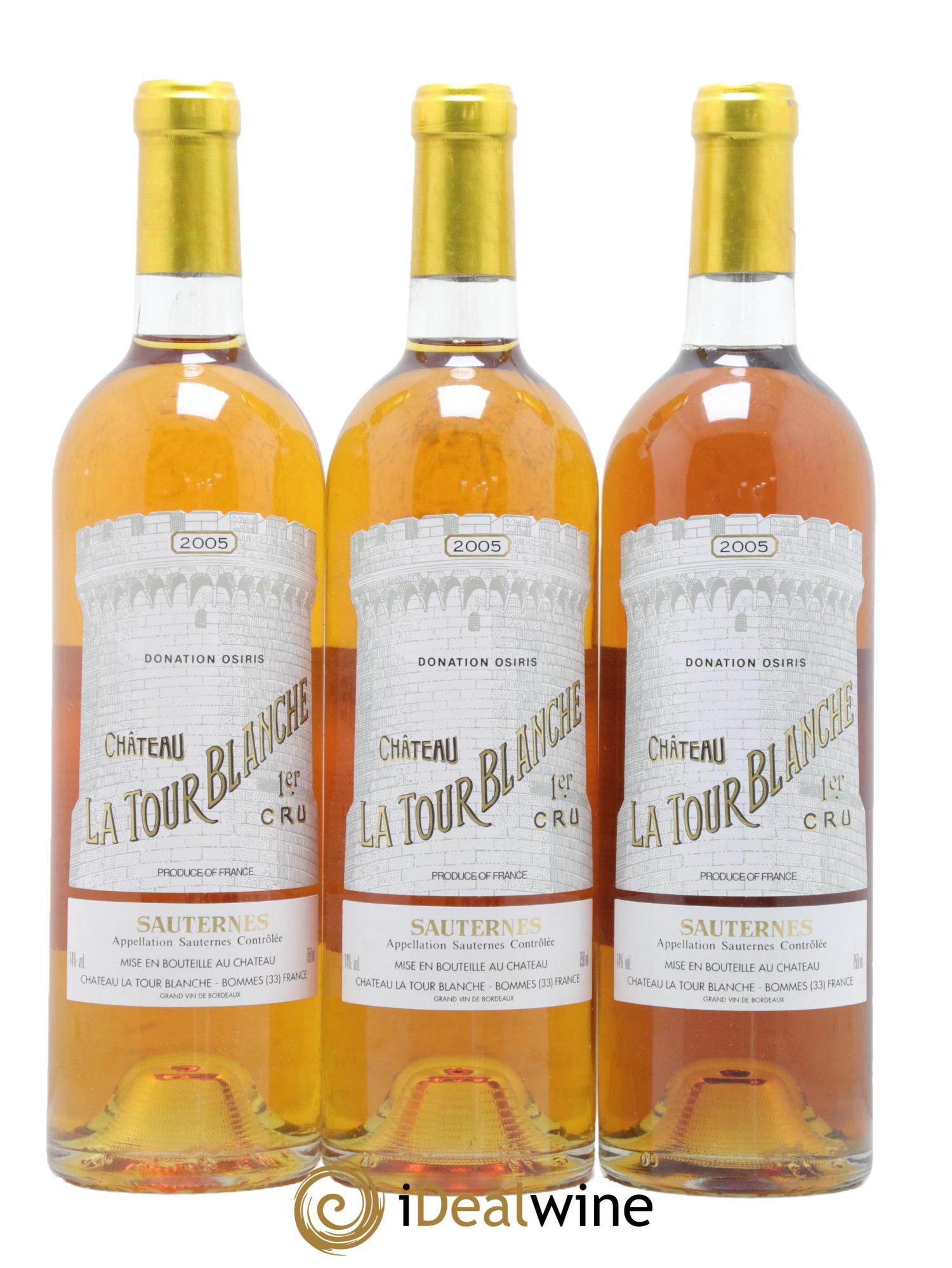 Château la Tour Blanche 1er Grand Cru Classé 2005 - Lotto di 3 bottiglie - 0
