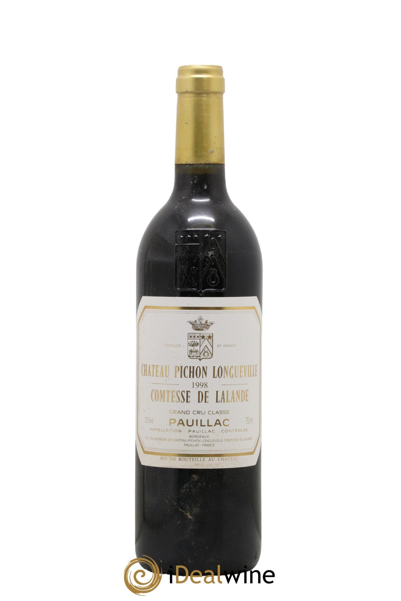 Château Pichon Longueville Comtesse de Lalande 2ème Grand Cru Classé 1998 - Lot of 1 bottle - 0