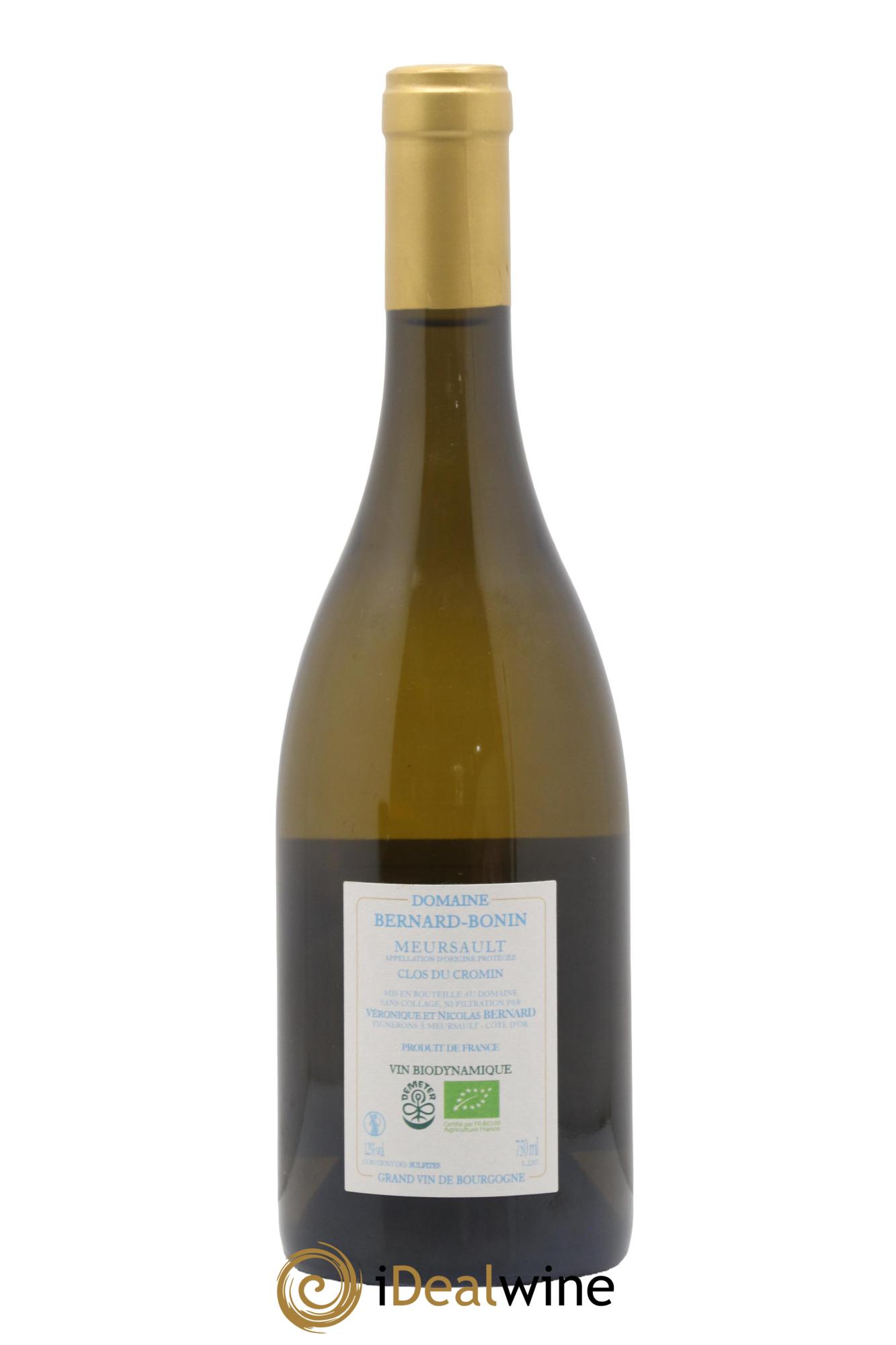 Meursault Clos du Cromin Le Pré de Manche Bernard Bonin 2022 - Lot de 1 bouteille - 1