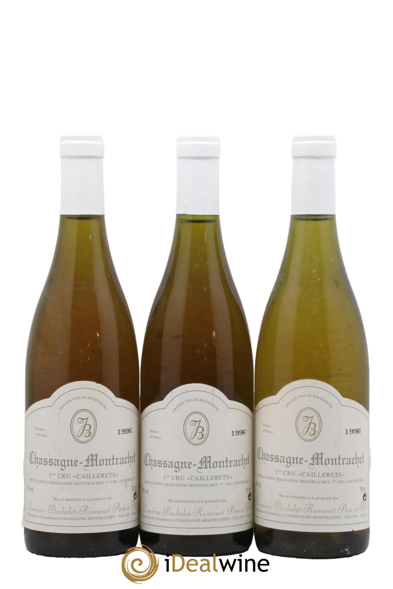 Chassagne-Montrachet 1er Cru Caillerets Bachelet-Ramonet (Domaine) 1996 - Lot de 3 bouteilles - 0