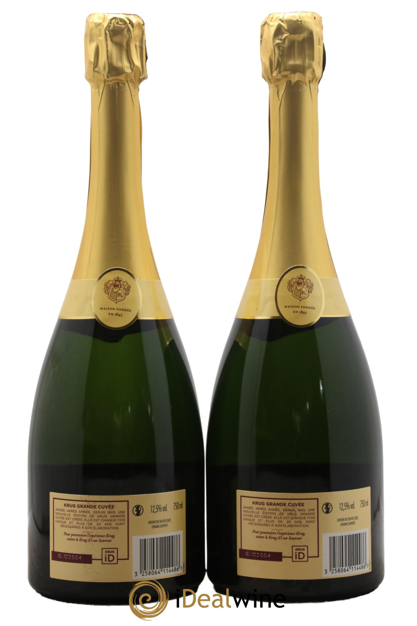 Grande Cuvée Brut - 171ème édition Krug - Lot of 2 bottles - 1