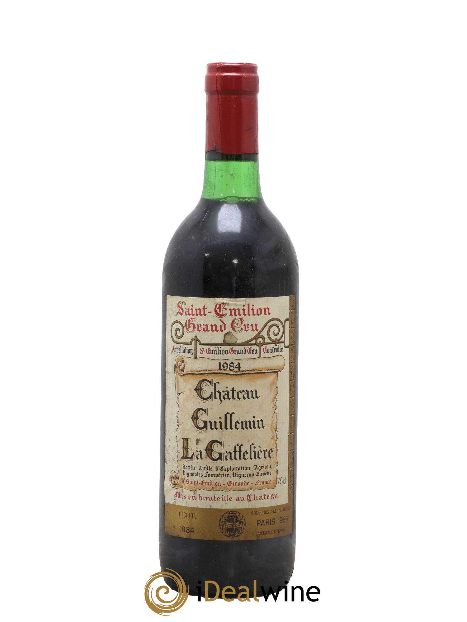 Saint-Émilion Grand Cru Château Guillemin La Gaffelière 1984 - Lot of 1 bottle - 0