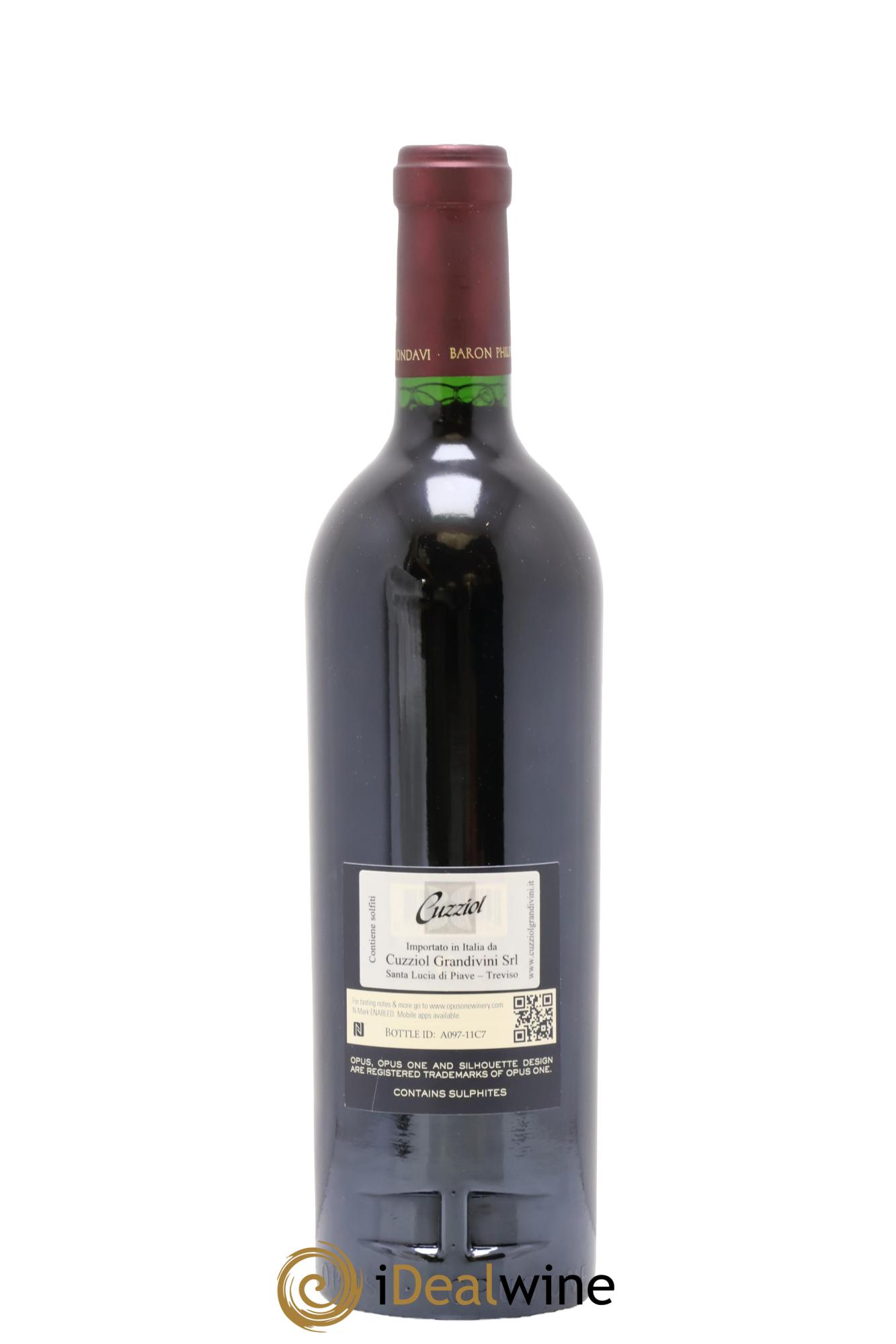 Napa Valley Opus One Robert Mondavi 2015 - Lot de 1 bouteille - 1