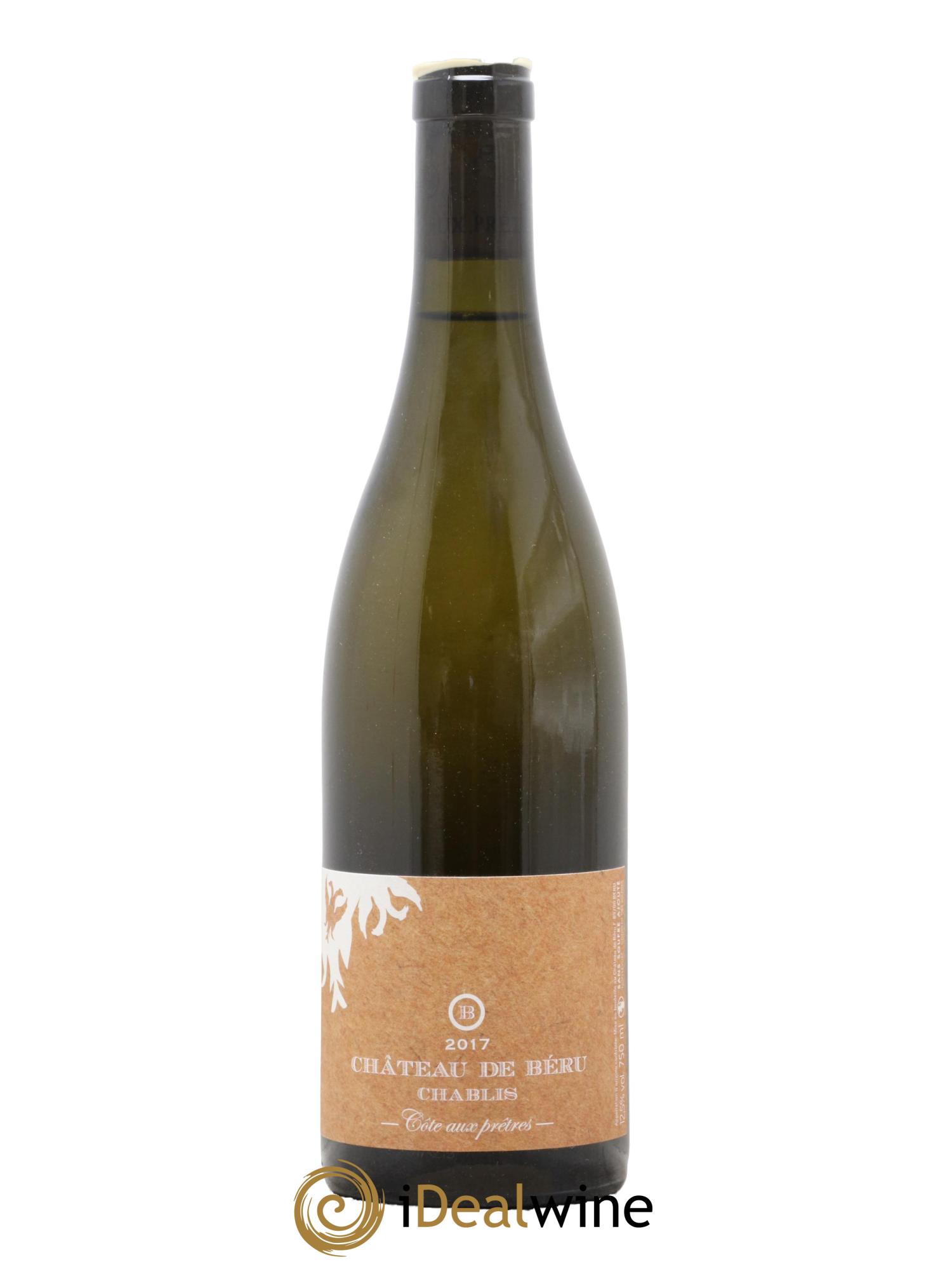 Chablis Côte aux prêtres Château de Béru 2017 - Lot de 1 bouteille - 0