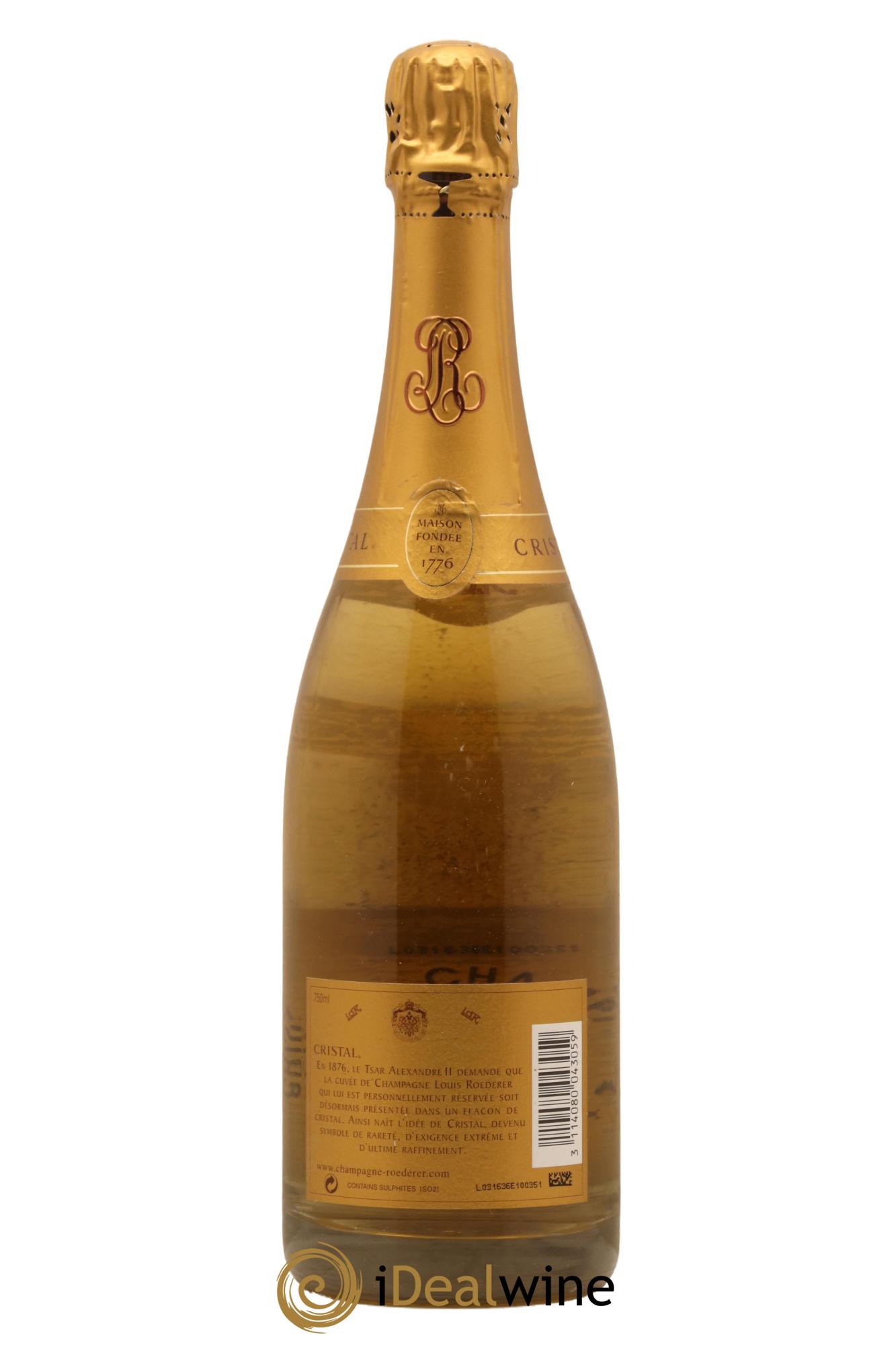 Cristal Louis Roederer 2002 - Lot of 1 bottle - 1