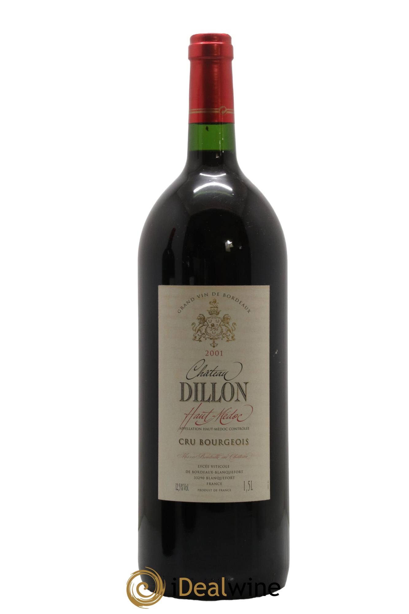Château Dillon Cru Bourgeois 2001 - Lot de 1 magnum - 0