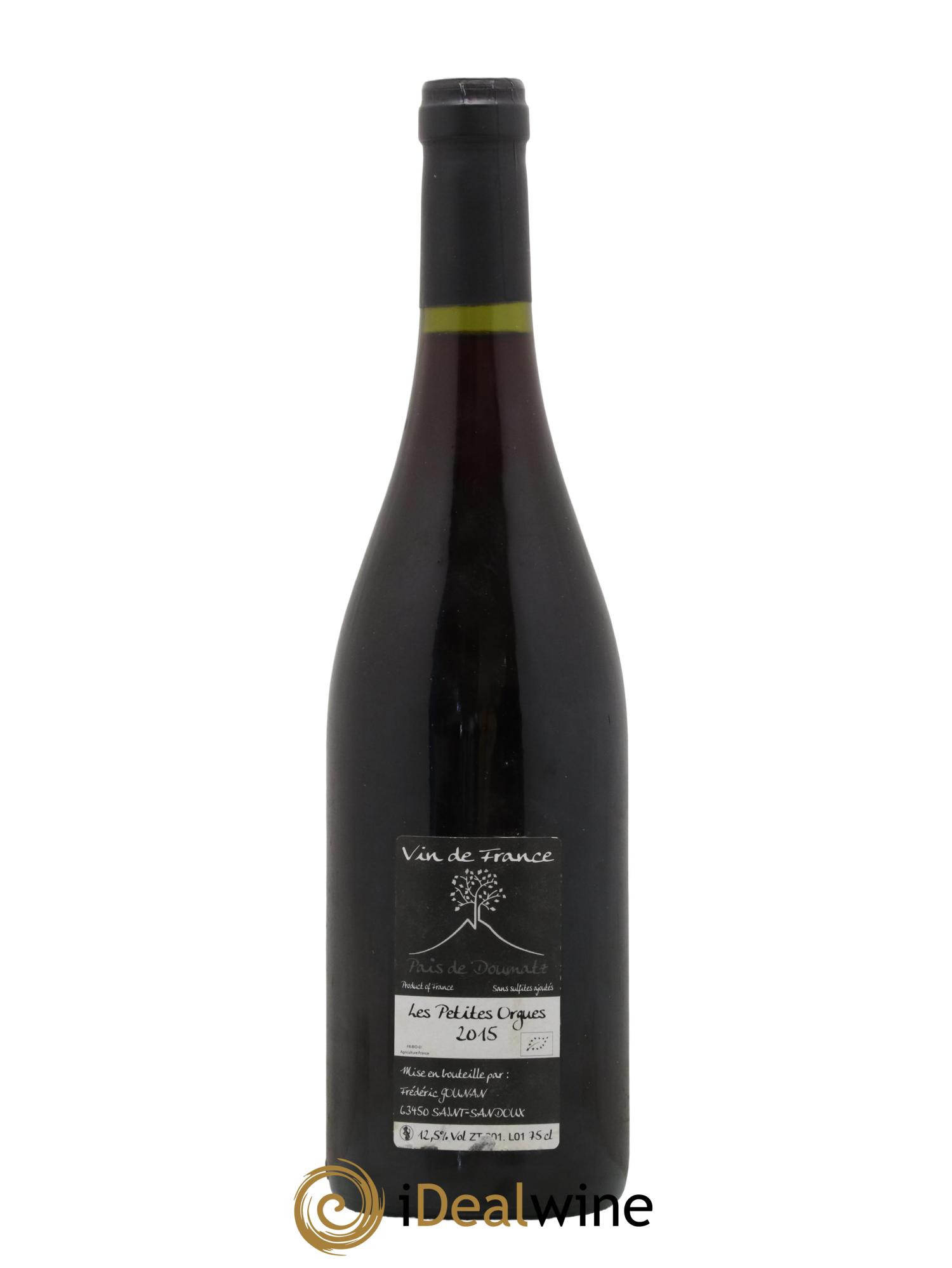 Vin de France Les Petites Orgues Vignoble de l'Arbre Blanc 2015 - Lot de 1 bouteille - 1