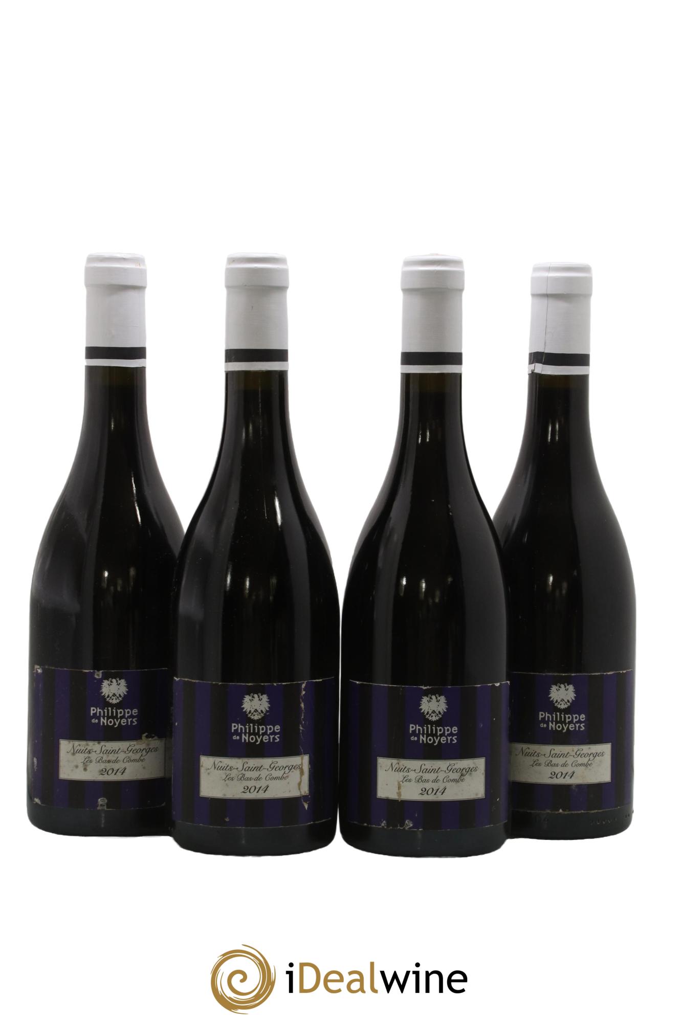Nuits-Saint-Georges Au Bas De Combe Philippe Noyers 2014 - Lot de 4 bouteilles - 0