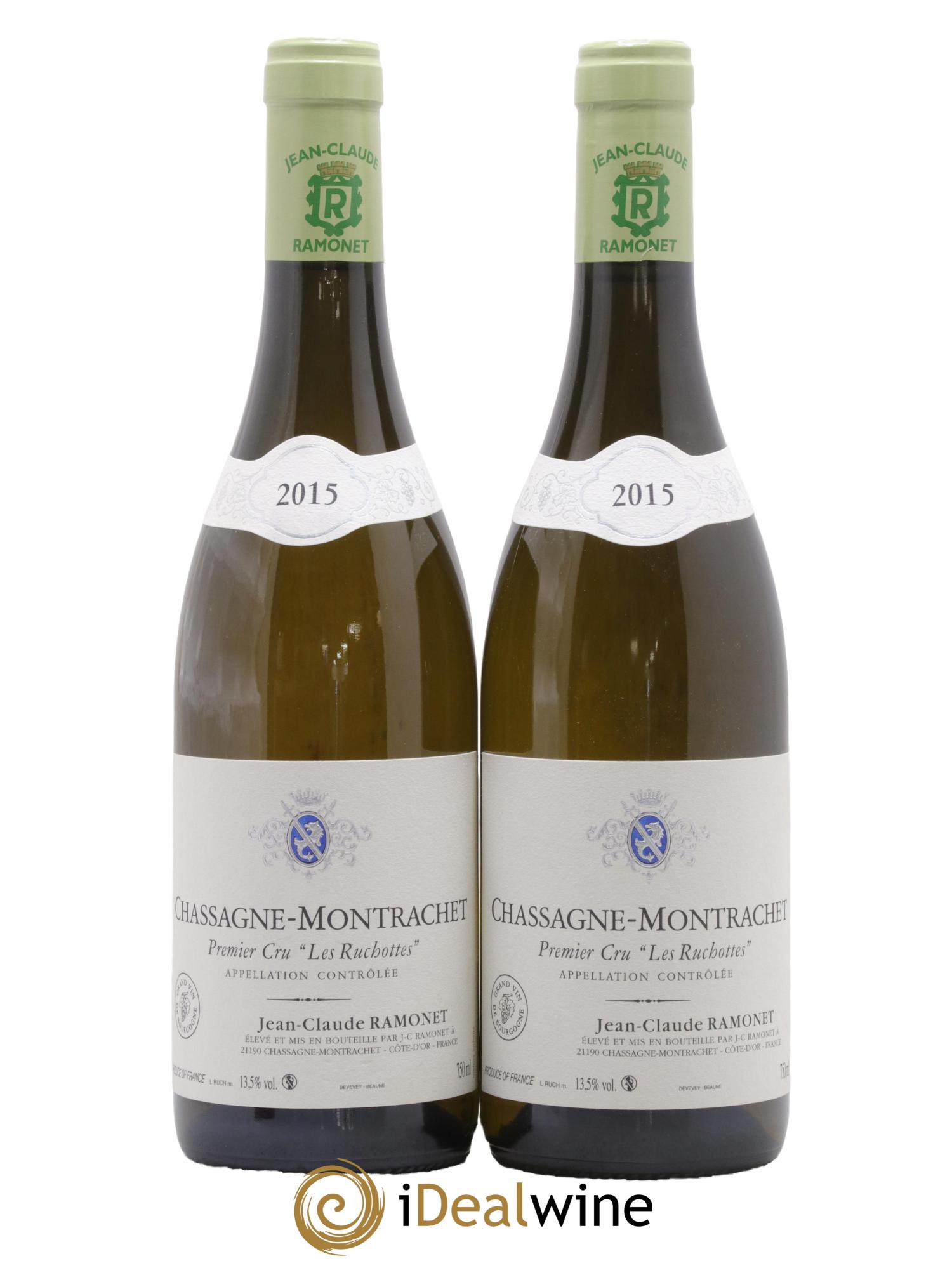 Chassagne-Montrachet 1er Cru Les Ruchottes Ramonet (Domaine) 2015 - Lot of 2 bottles - 0