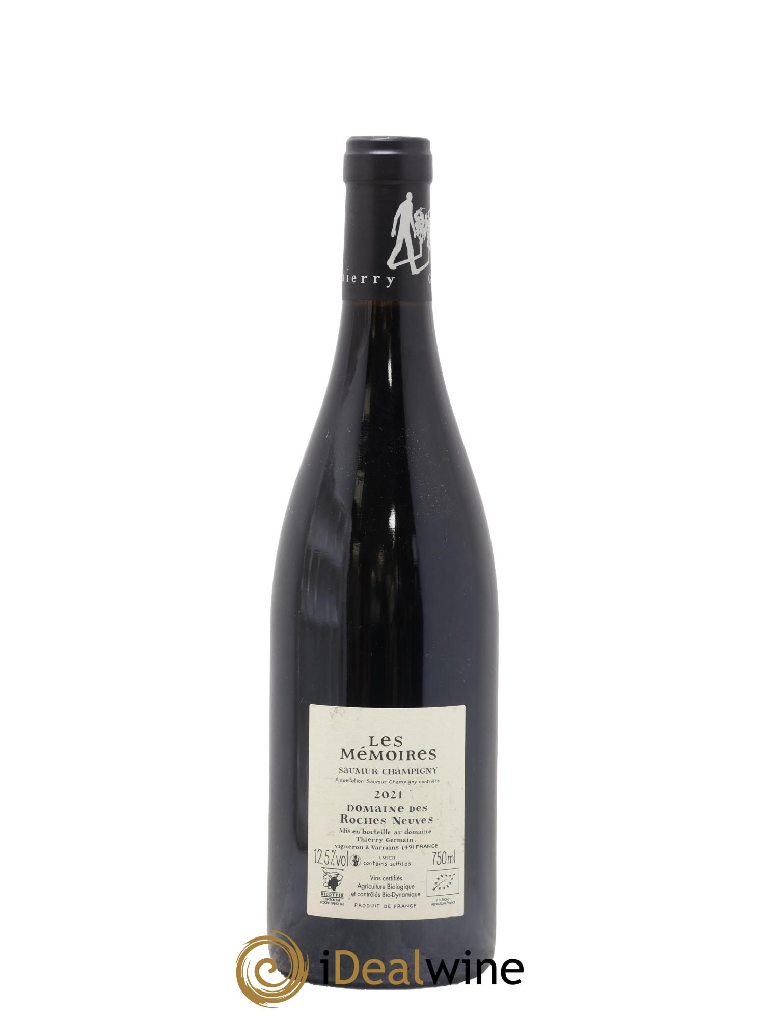 Saumur-Champigny Les Mémoires Domaine des Roches Neuves - Thierry Germain 2021 - Lotto di 1 bottiglia - 1