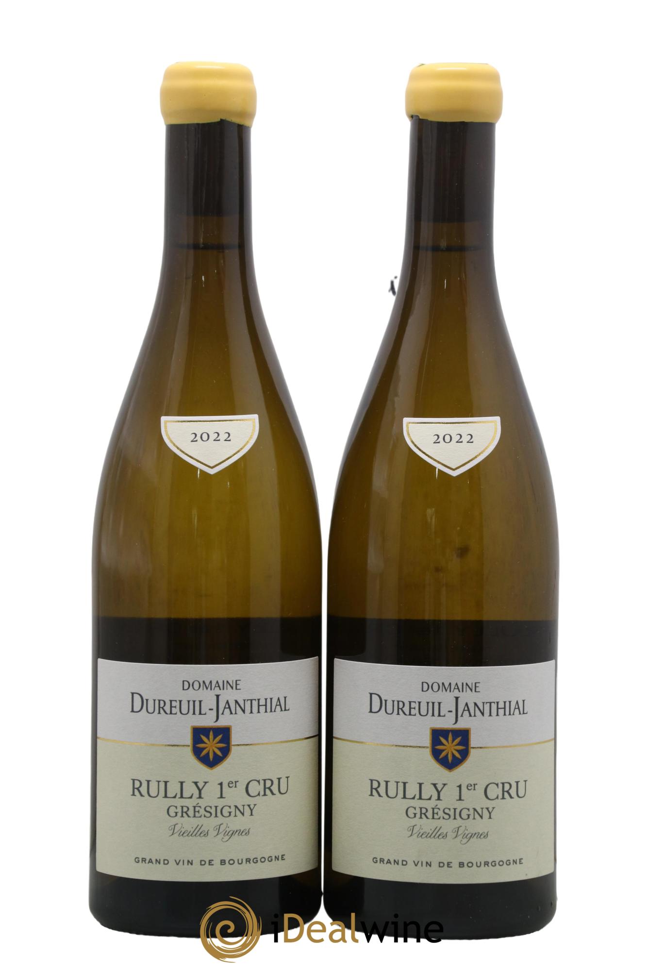 Rully 1er Cru Grésigny Vincent Dureuil-Janthial 2022 - Lotto di 2 bottiglie - 0