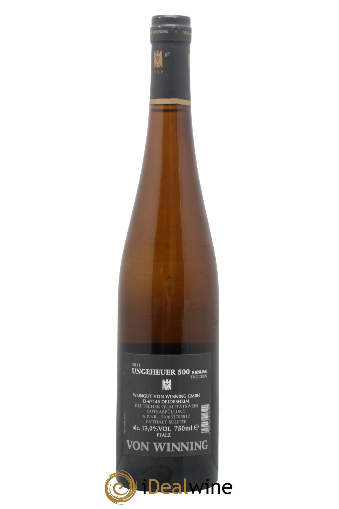 Allemagne Pfalz Forster Ungeheuer 500 Von Winning 2011 - Lot de 1 bouteille - 1