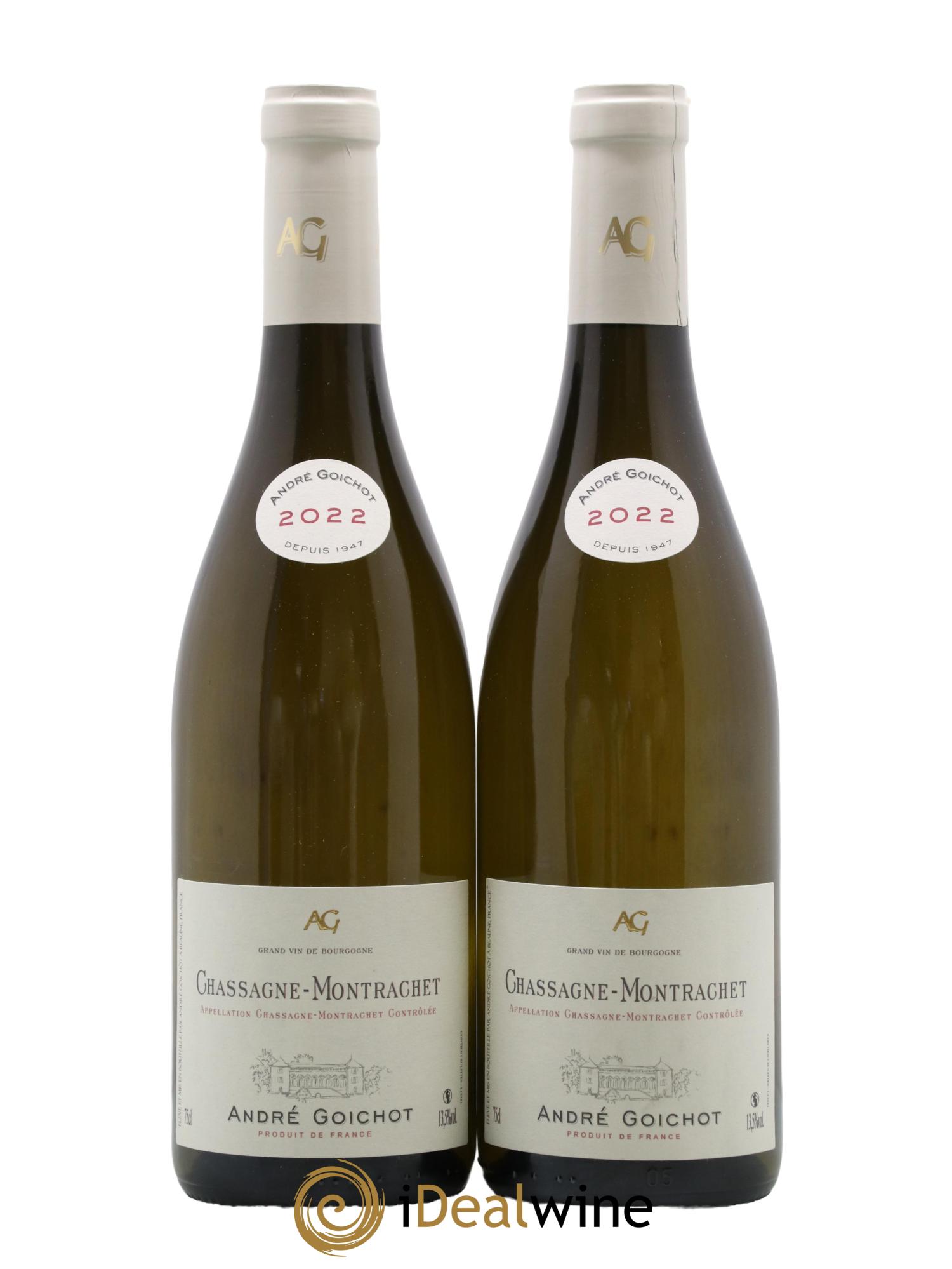 Chassagne-Montrachet Andre Goichot 2022 - Lot de 2 bouteilles - 0