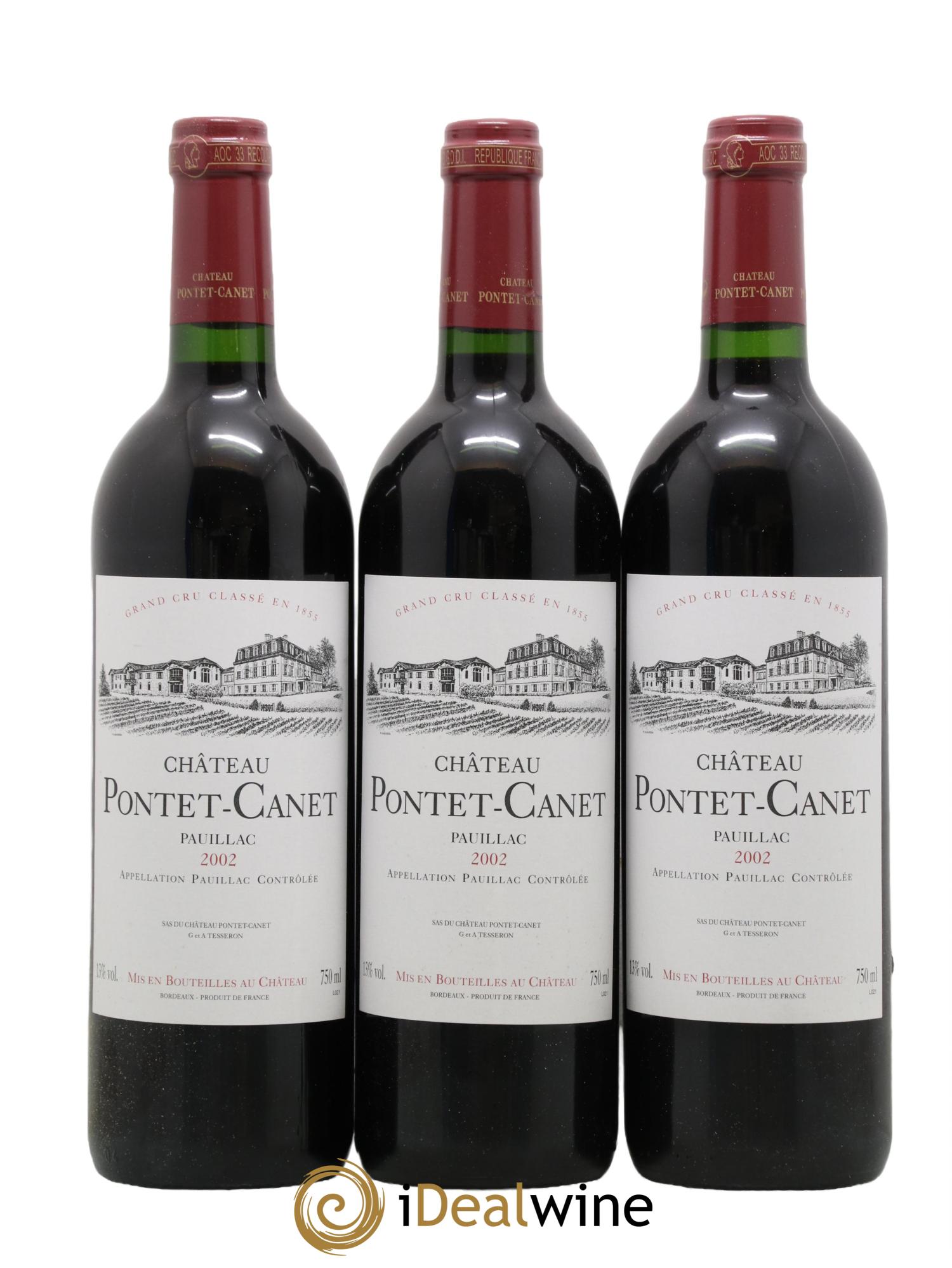 Château Pontet Canet 5ème Grand Cru Classé 2002 - Lot de 12 bouteilles - 4