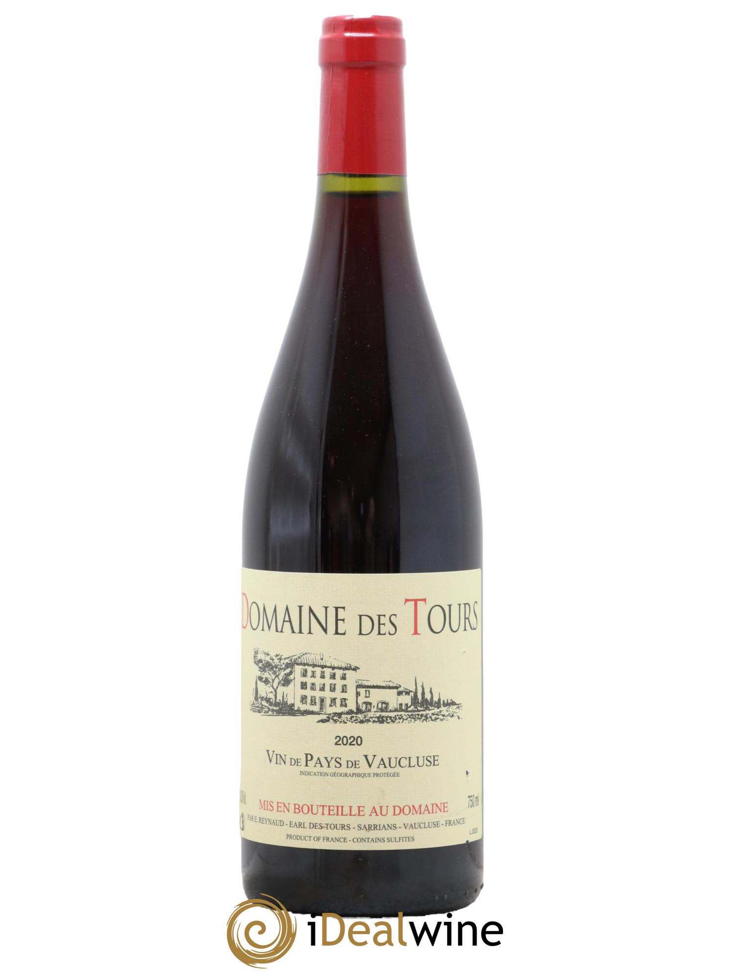Vaucluse (Vin de Pays de Vaucluse) Domaine des Tours Emmanuel Reynaud 2020 - Lot de 1 bouteille - 0