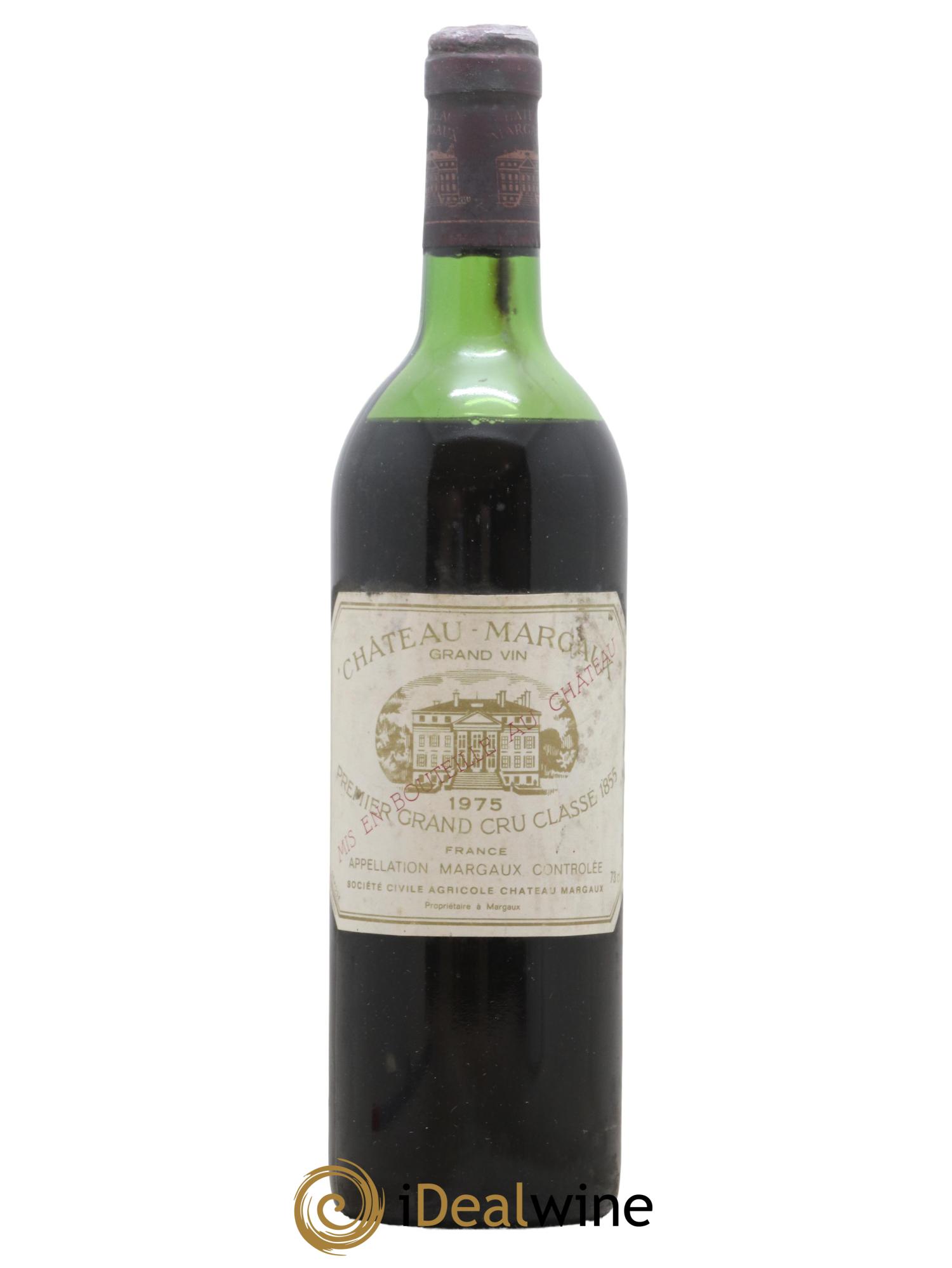 Château Margaux 1er Grand Cru Classé 1975 - Lot de 1 bouteille - 0