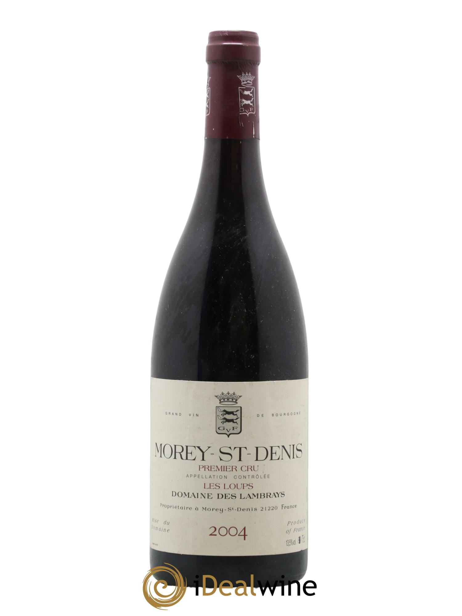 Morey-Saint-Denis 1er Cru Les Loups Domaine des Lambrays 2004 - Lot de 1 bouteille - 0