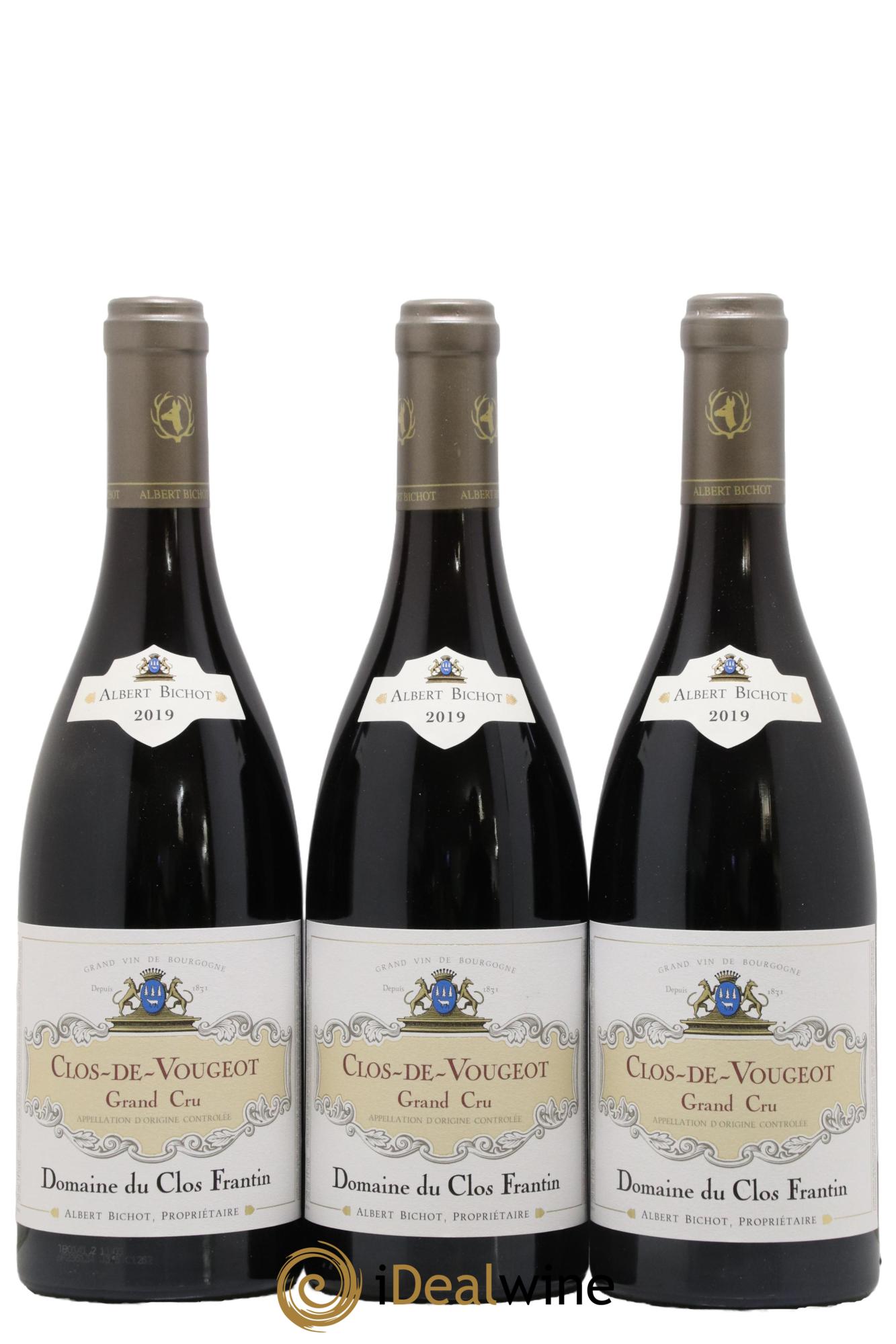 Clos de Vougeot Grand Cru Clos Frantin - Albert Bichot 2019 - Lot of 3 bottles - 0