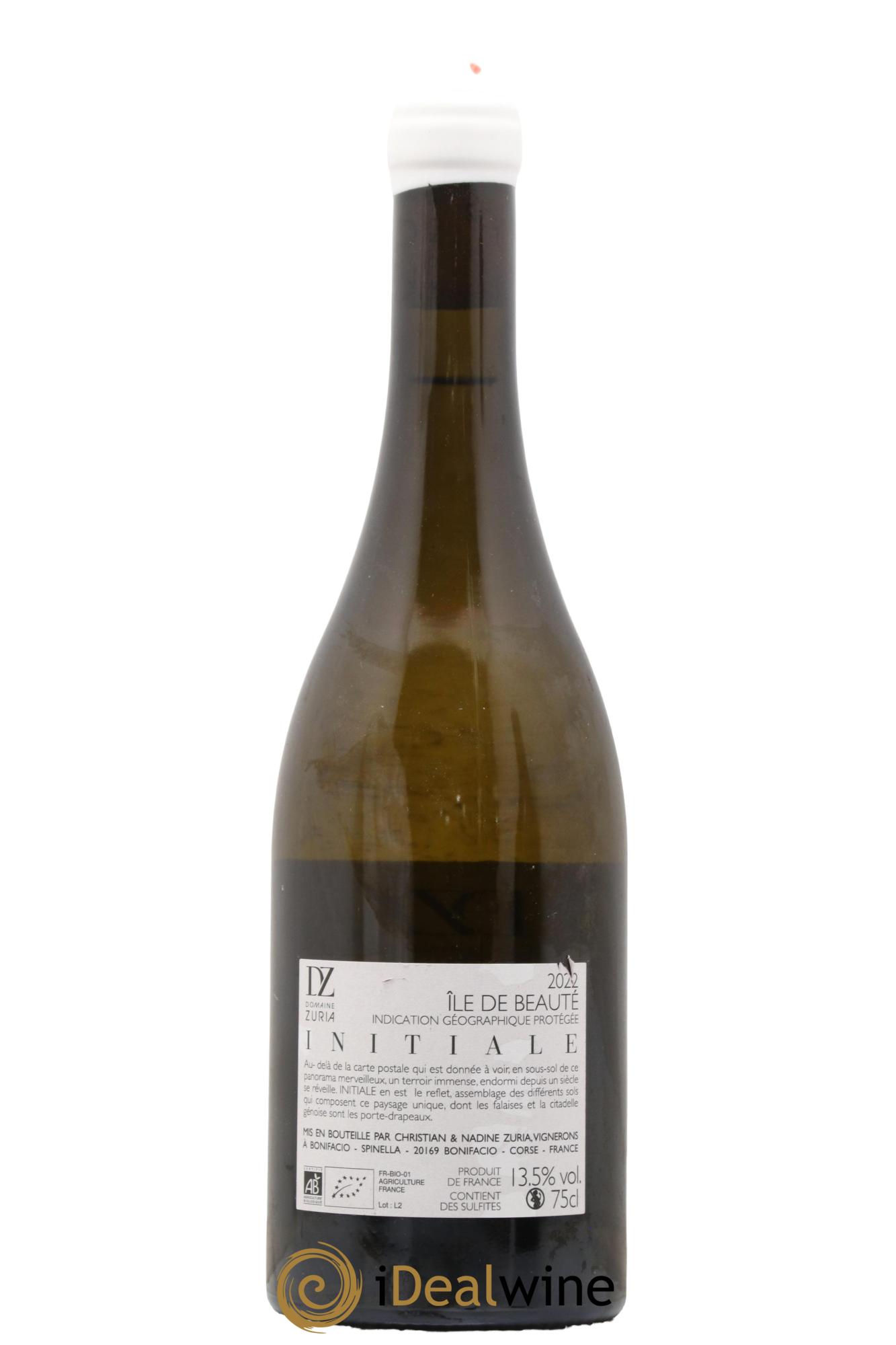 Ile de Beauté Initiale Zuria 2022 - Lot de 1 bouteille - 1