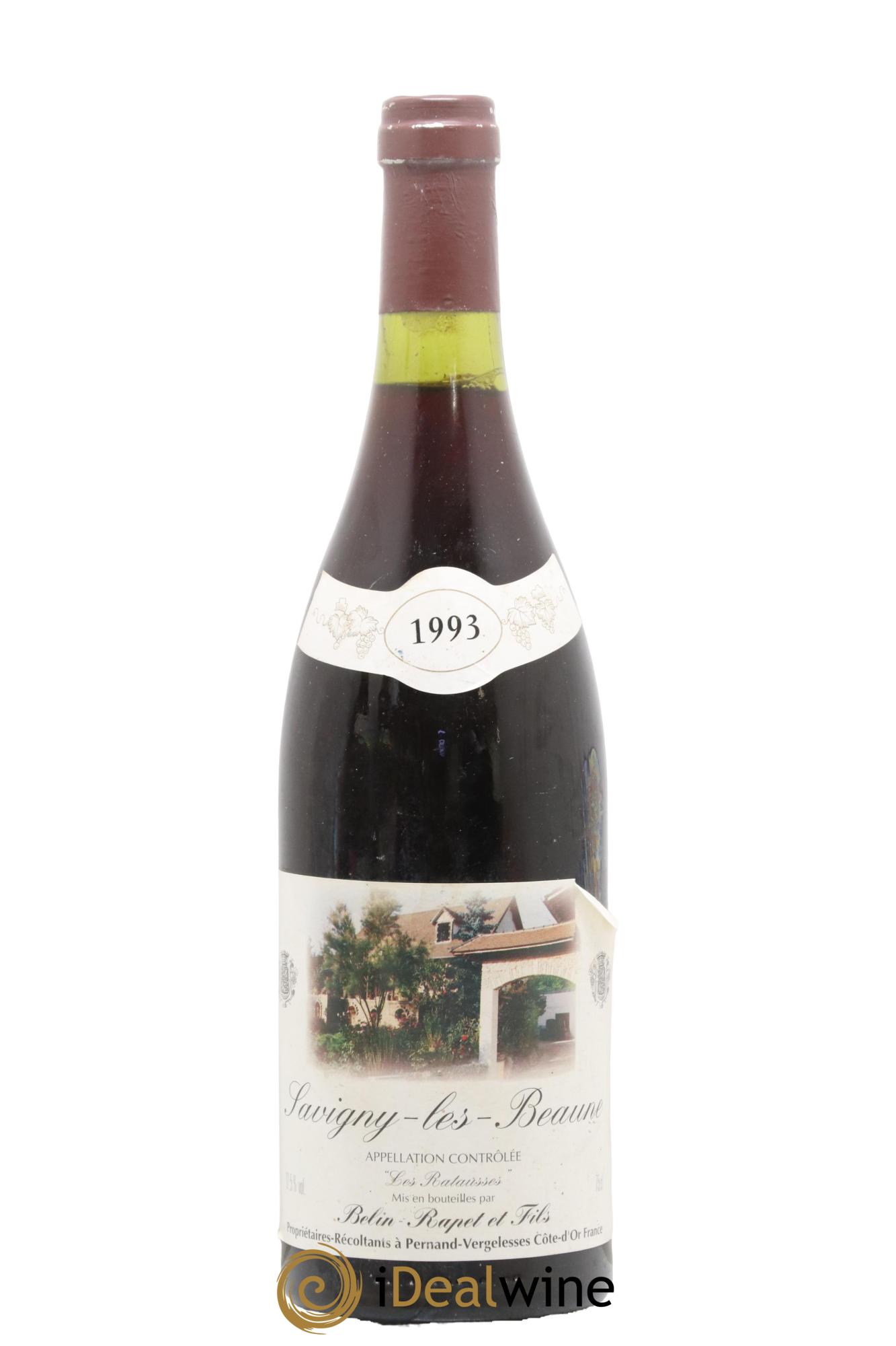 Savigny-lès-Beaune Les Ratausses Domaine Belin Rapet Et Fils 1993 - Lot de 1 bouteille - 0