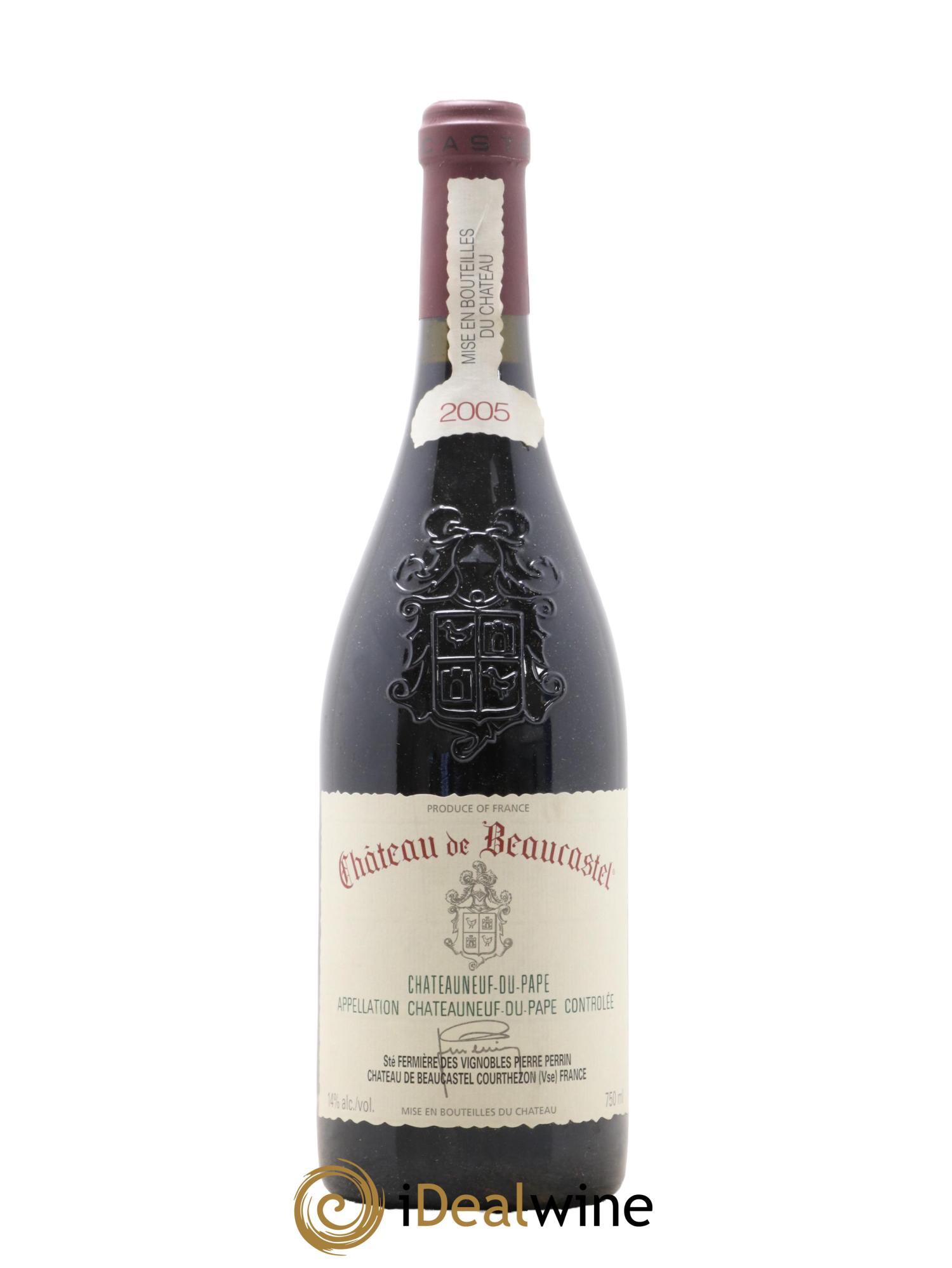 Châteauneuf-du-Pape Château de Beaucastel Famille Perrin 2005 - Lot de 1 bouteille - 0