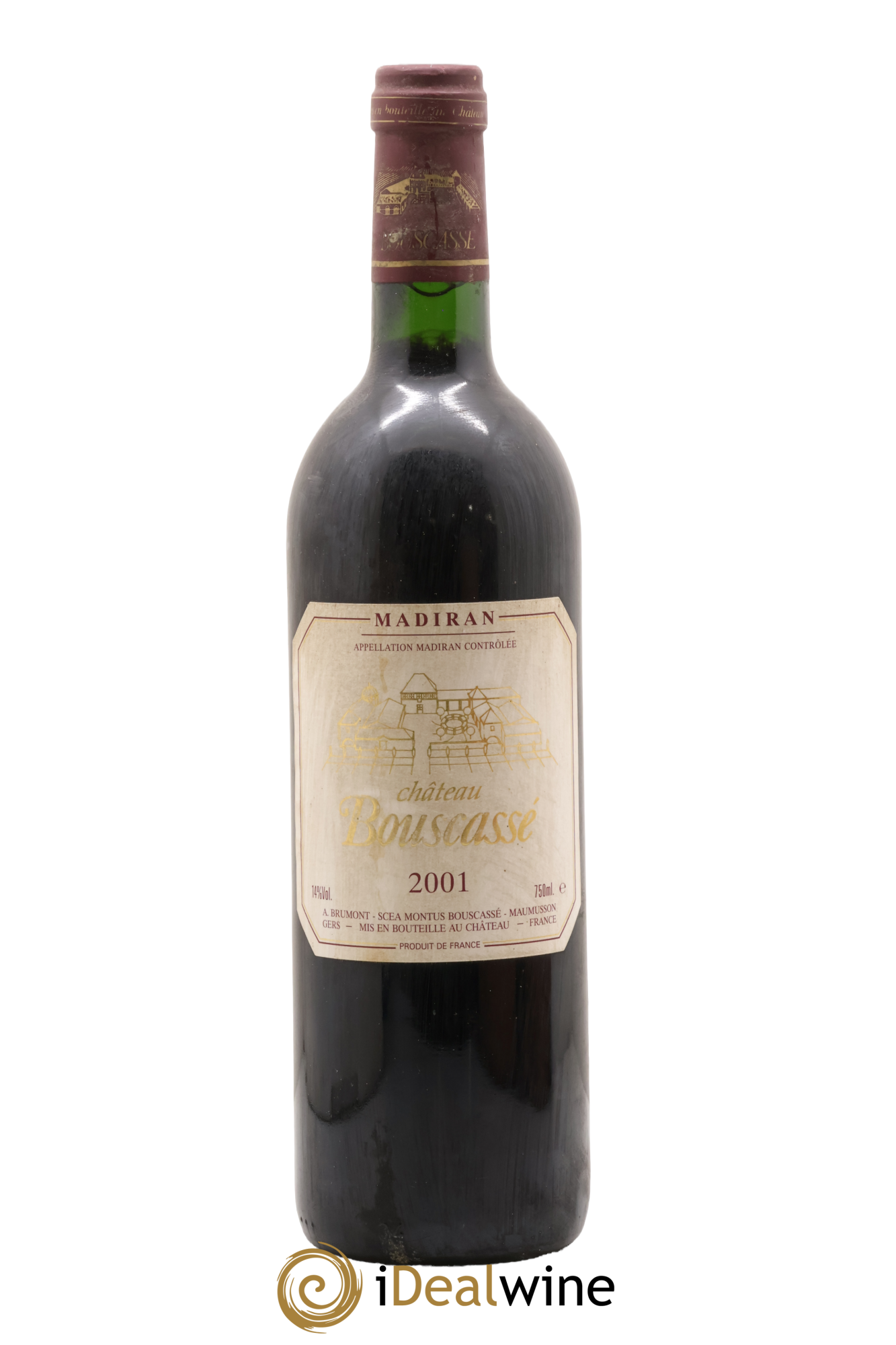 Madiran Château Bouscassé Alain Brumont 2001 - Lot de 1 bouteille - 0