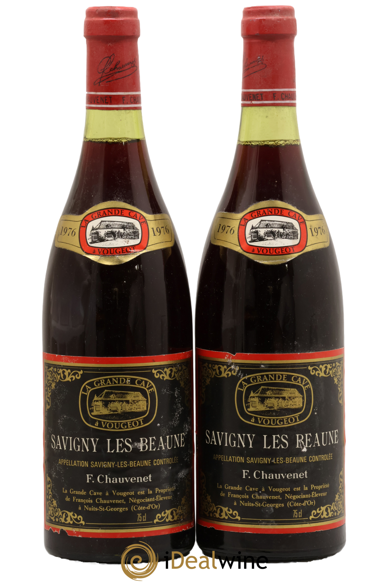 Savigny-lès-Beaune Françoise Chauvenet 1976 - Lot de 2 bouteilles - 0