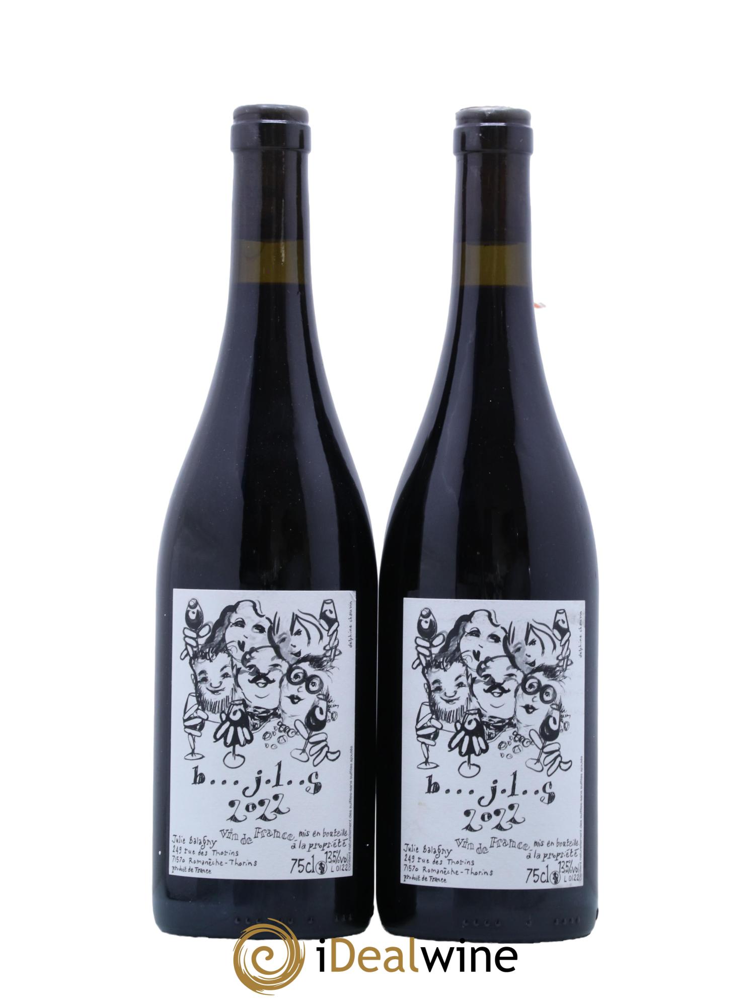 Vin de France Julie Balagny 2022 - Lot de 2 bouteilles - 0