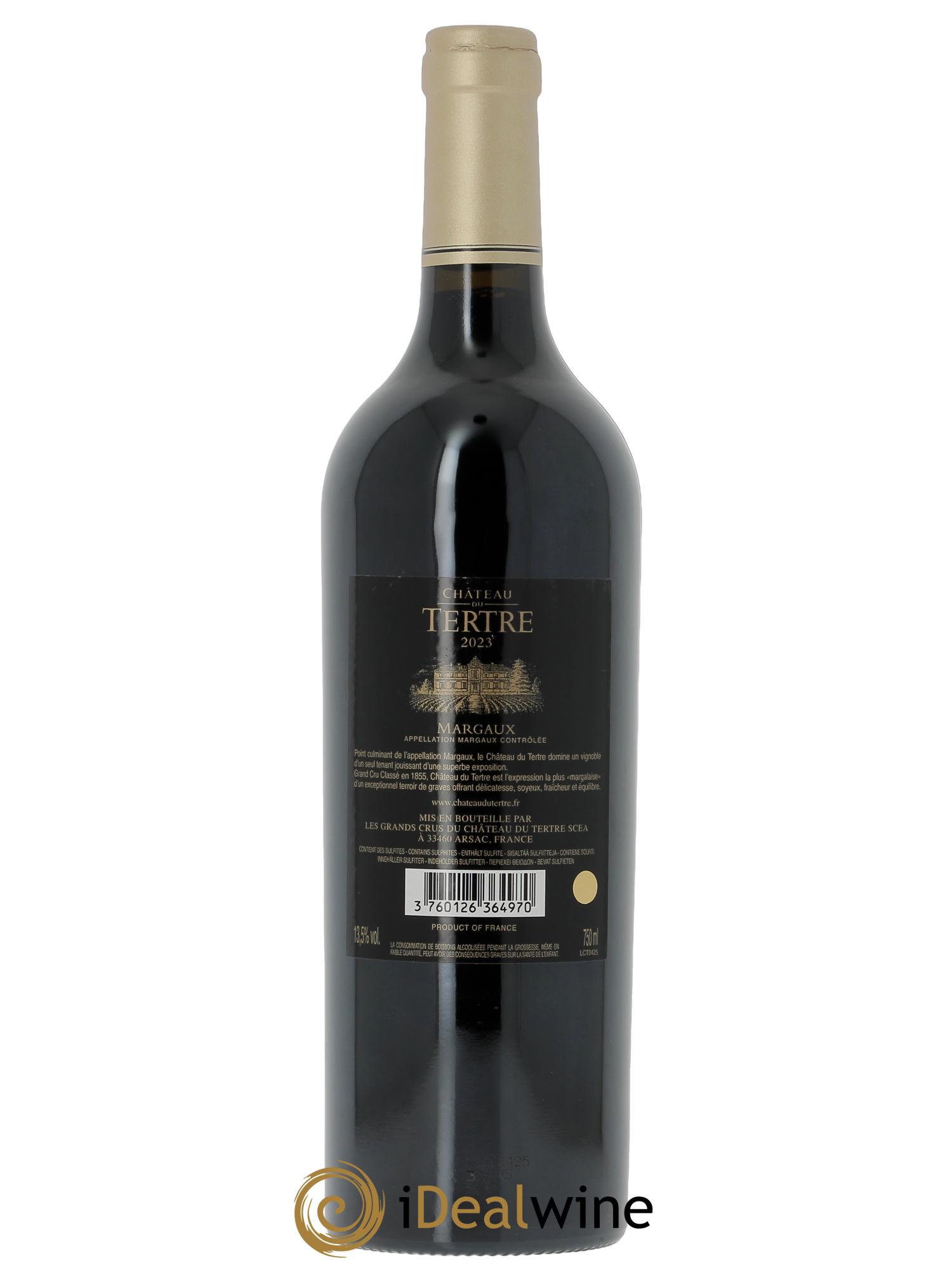 Château du Tertre 5ème Grand Cru Classé (CBO à partir de 6 bts) 2023 - Lot de 1 bouteille - 1