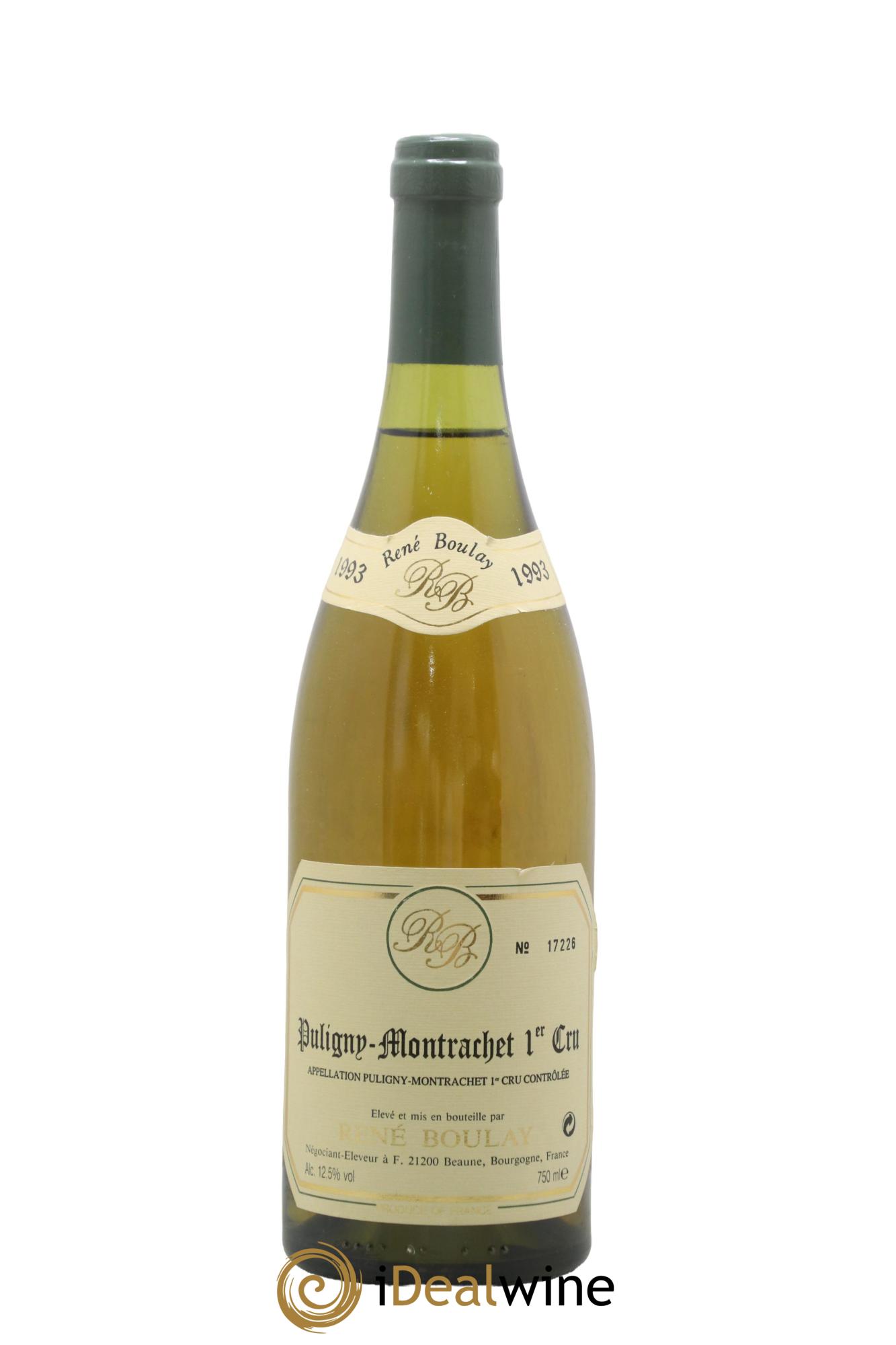 Puligny-Montrachet 1er Cru Rene Boulay 1993 - Lot de 1 bouteille - 0