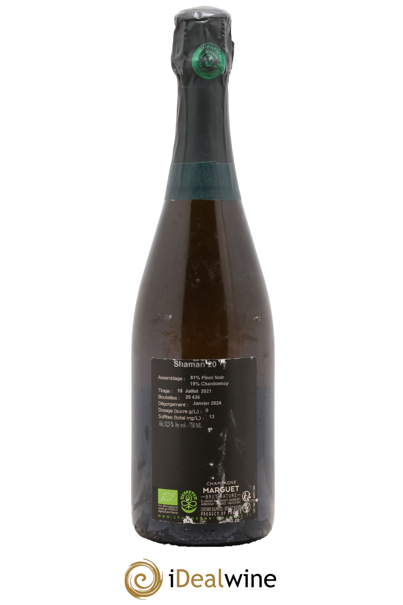 Shaman 20 Grand Cru Brut Nature Marguet - Lot of 1 bottle - 1